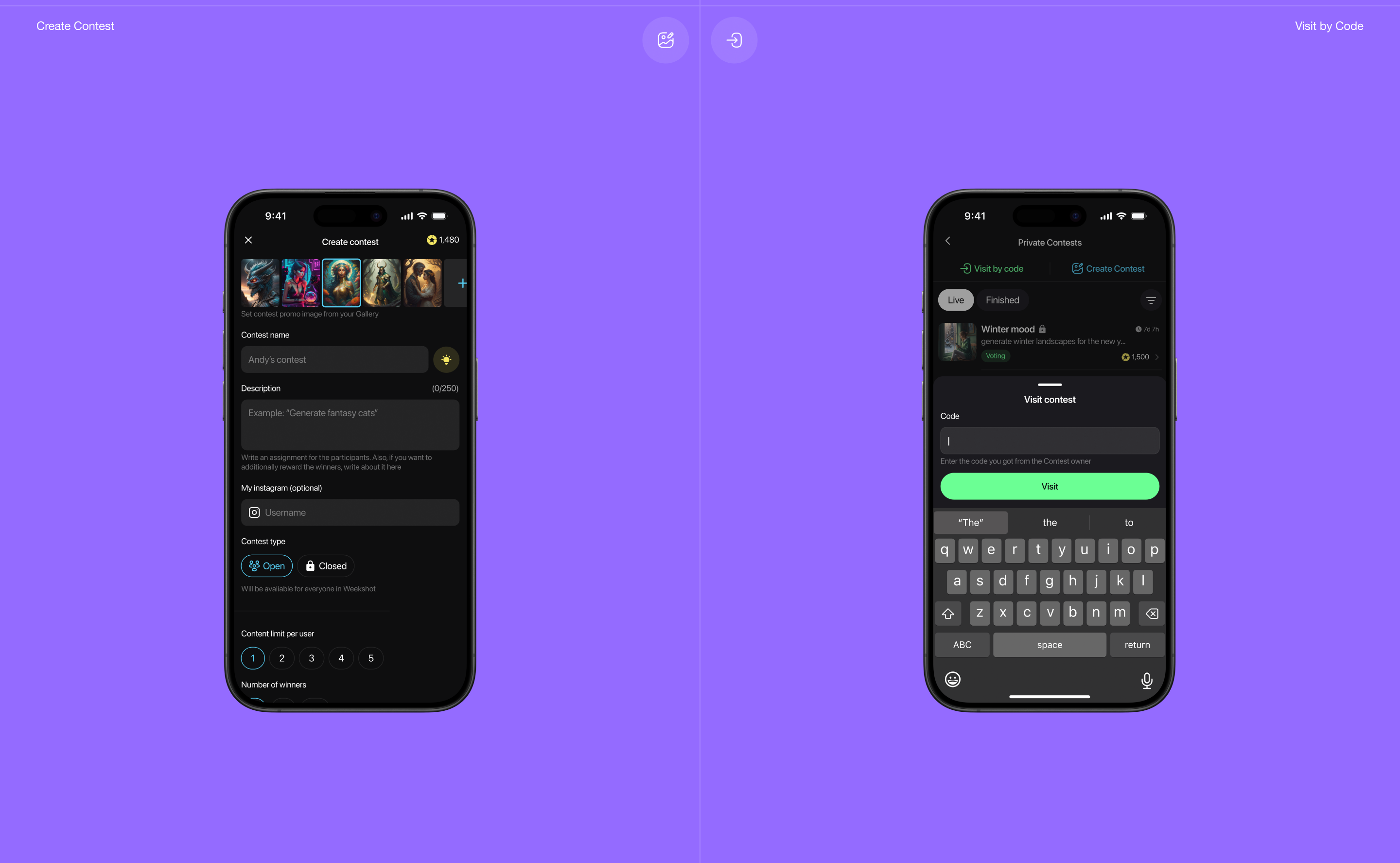 Weekshot — Mobile App — Изображение №17 — Интерфейсы на Dprofile