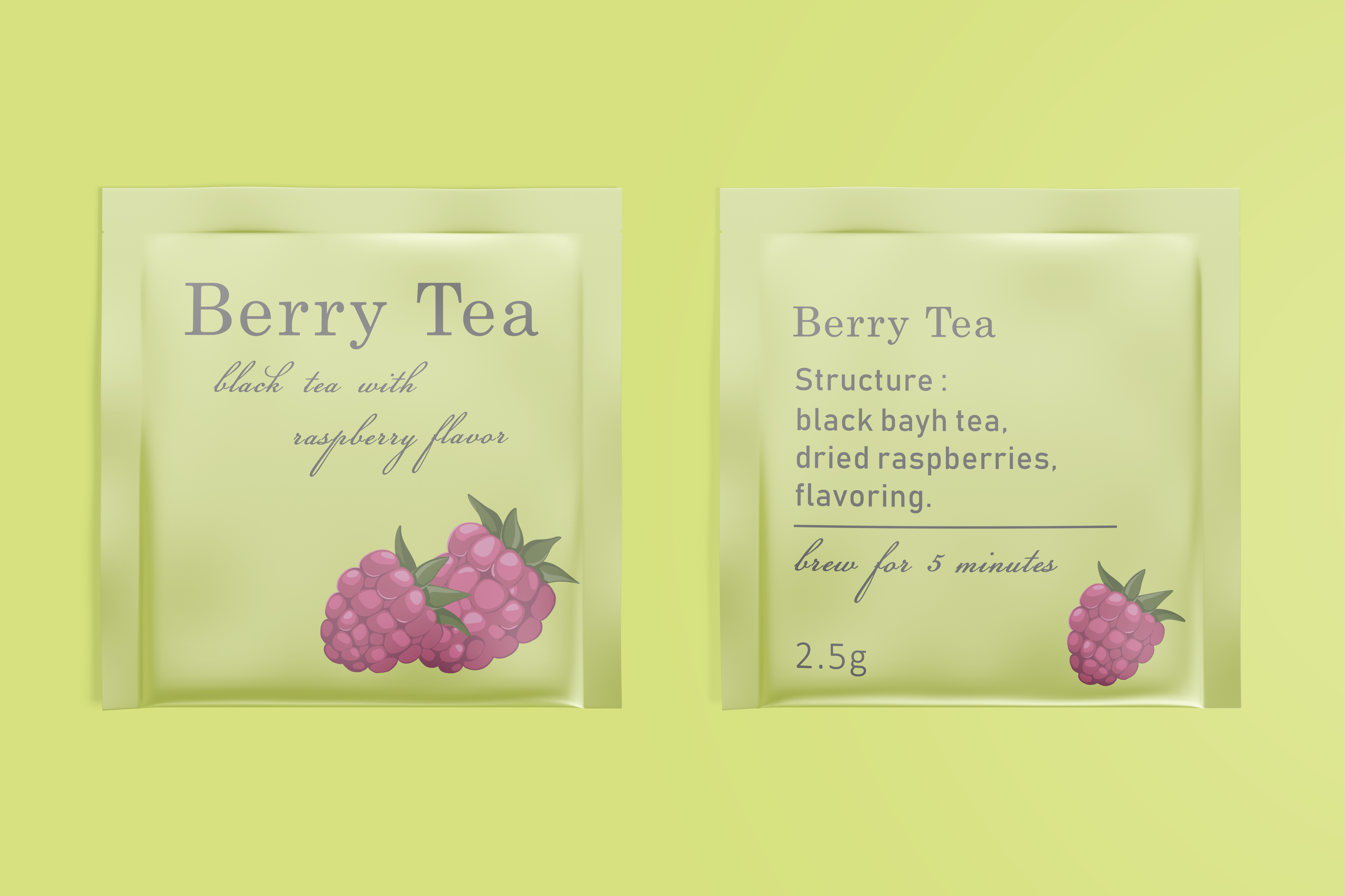 Упаковка чая "Berry Tea" — Изображение №3 — Иллюстрация, Графика на Dprofile
