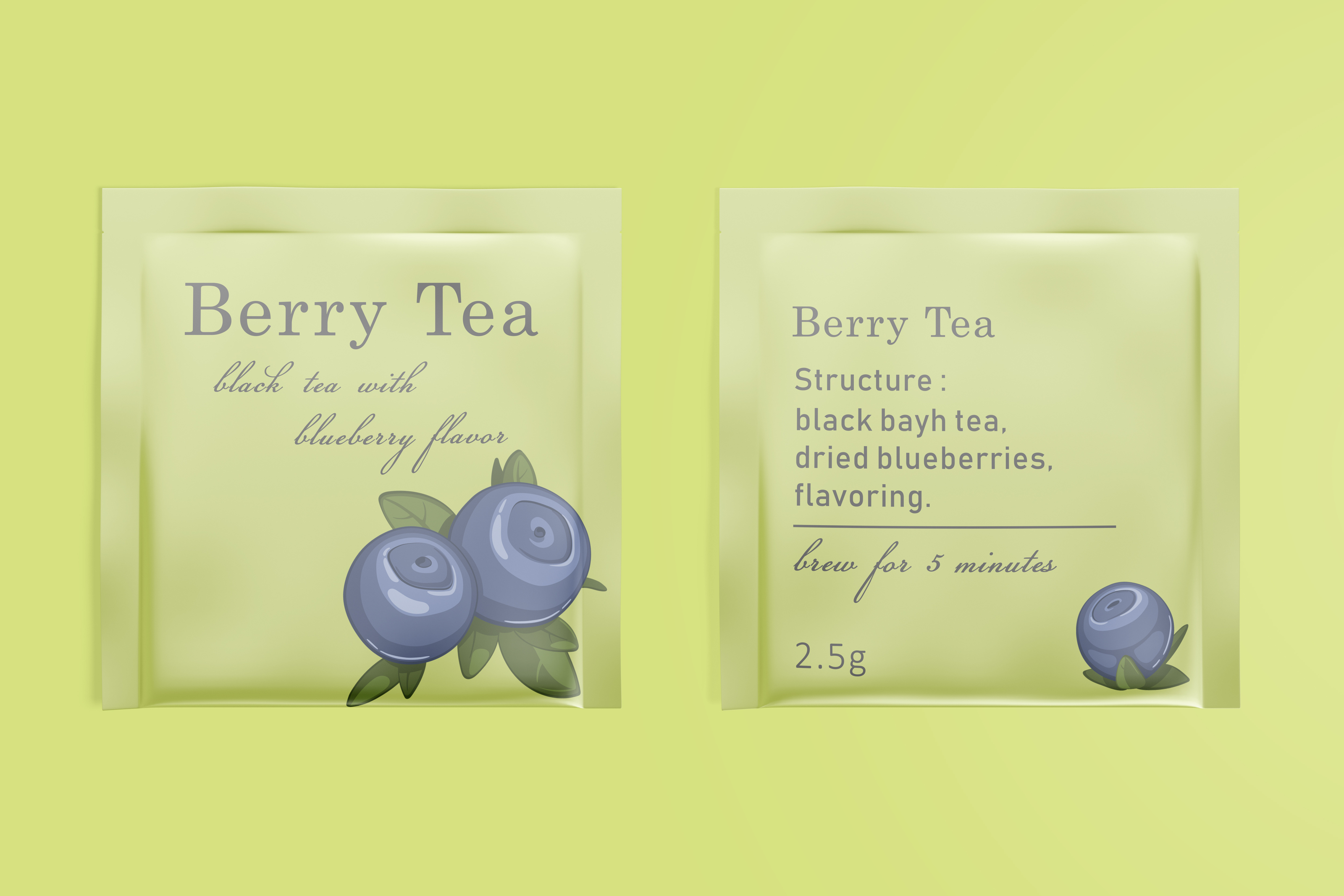 Упаковка чая "Berry Tea" — Изображение №4 — Иллюстрация, Графика на Dprofile