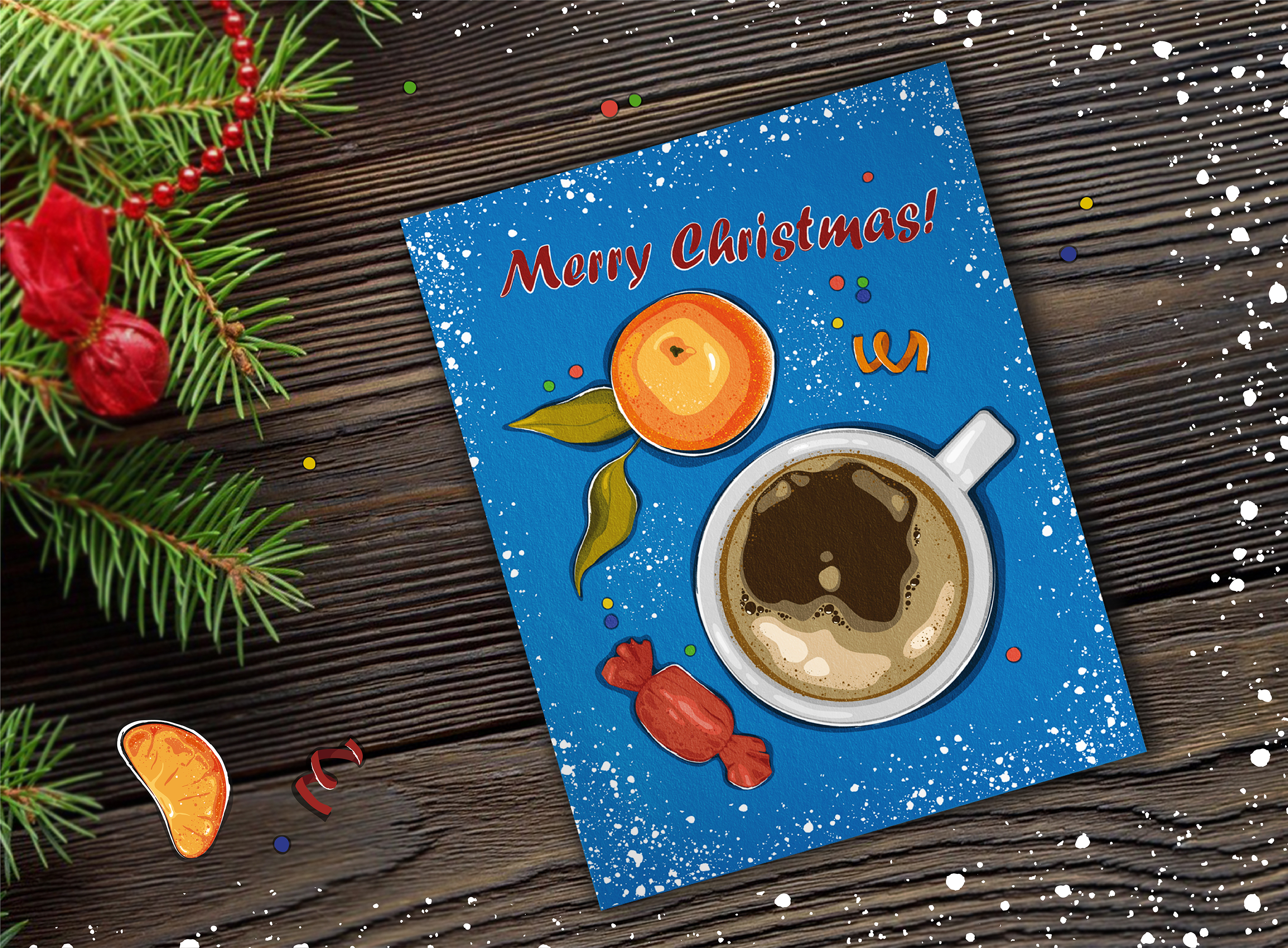 Графика "Merry Christmas" — Изображение №2 — Иллюстрация, Графика на Dprofile