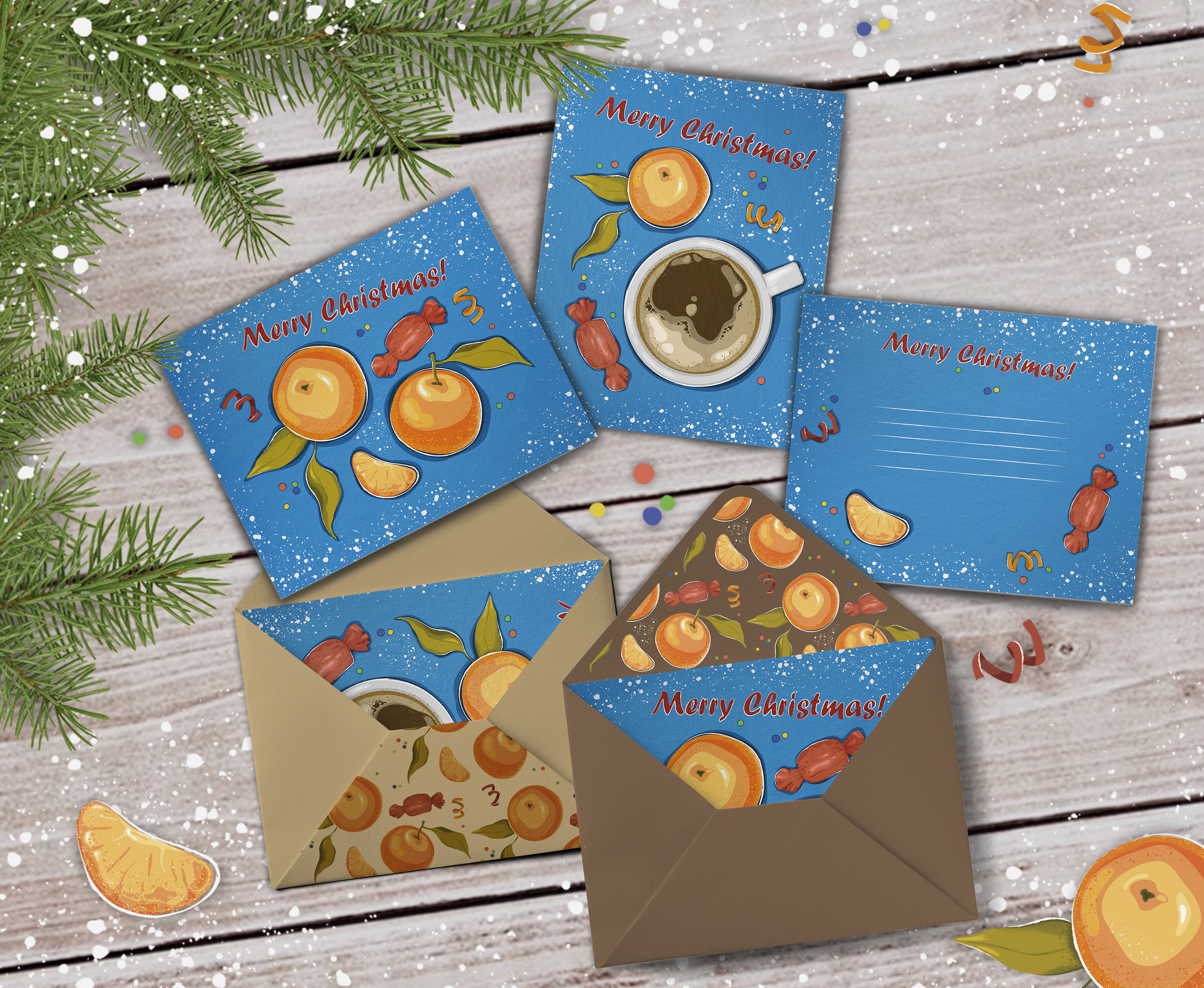 Графика "Merry Christmas" — Изображение №3 — Иллюстрация, Графика на Dprofile