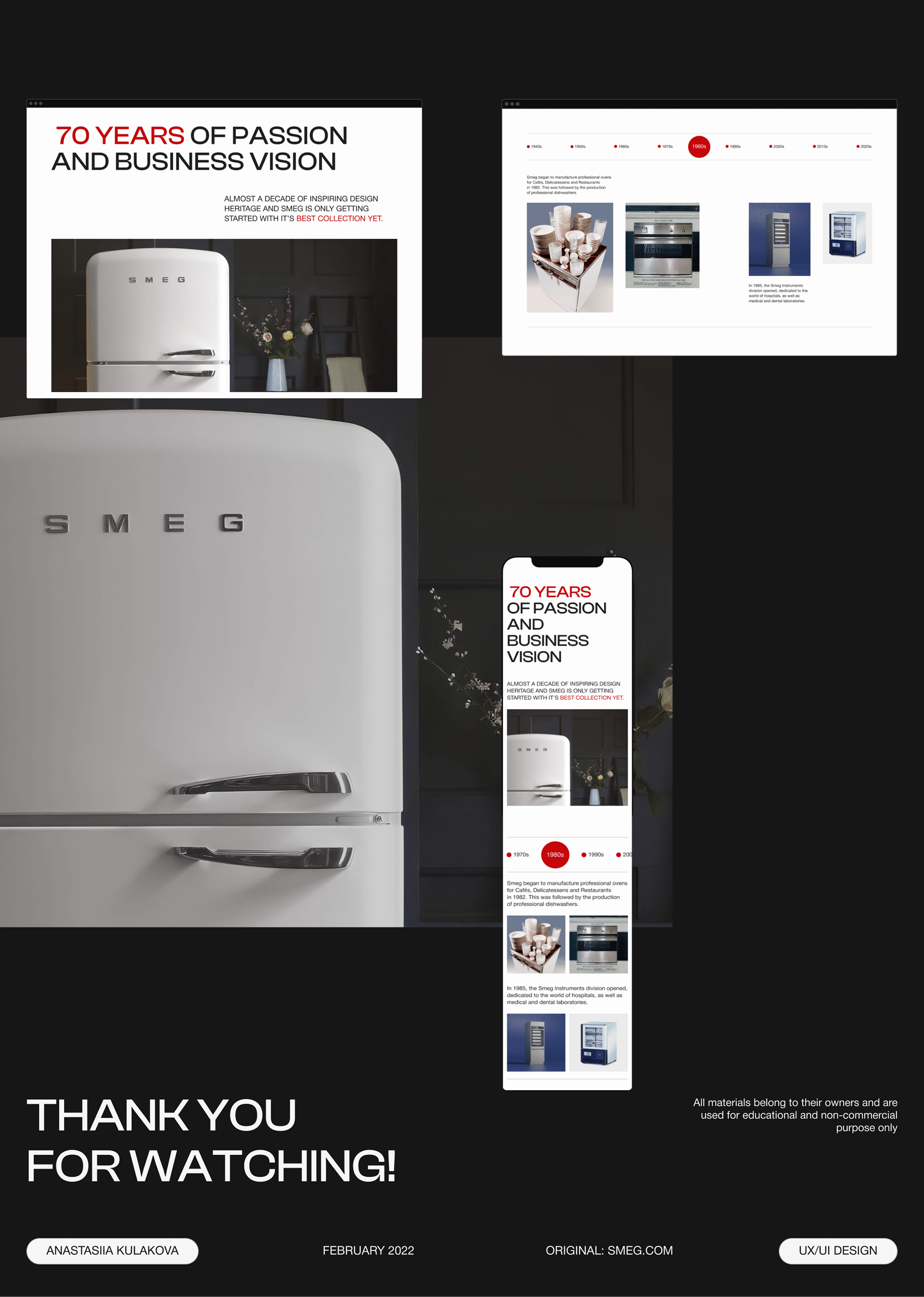 SMEG | Corporate website redesign — Изображение №7 — Интерфейсы на Dprofile