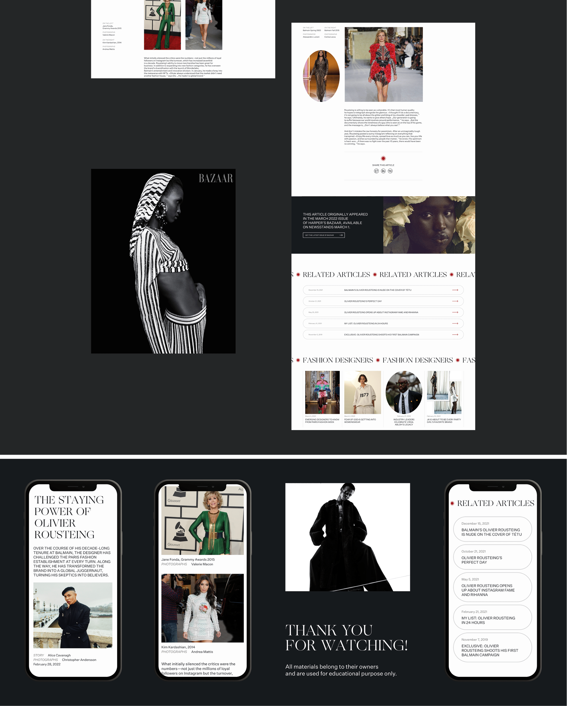 Harper's Bazaar | Fashion Magazine Redesign — Изображение №8 — Интерфейсы на Dprofile