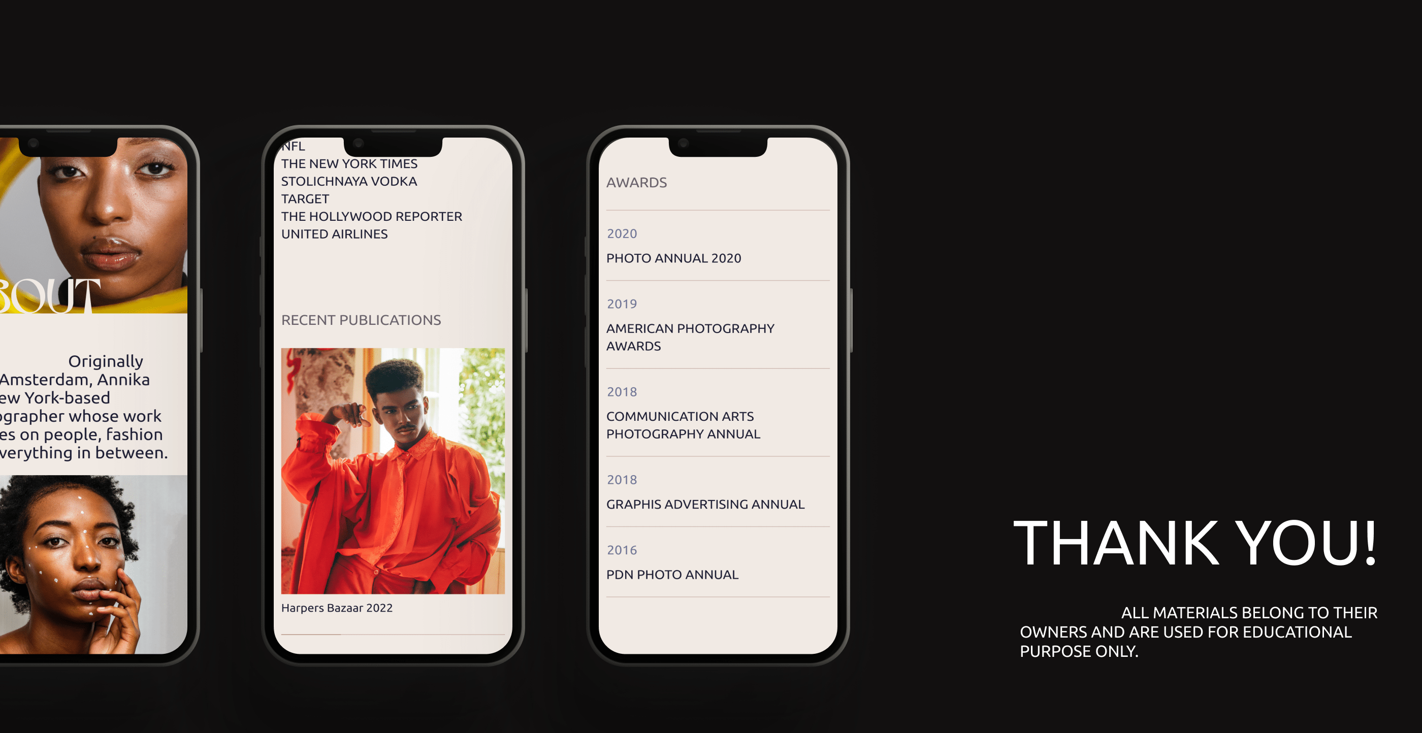 Photographer's Portfolio UX/UI Design — Изображение №9 — Интерфейсы на Dprofile