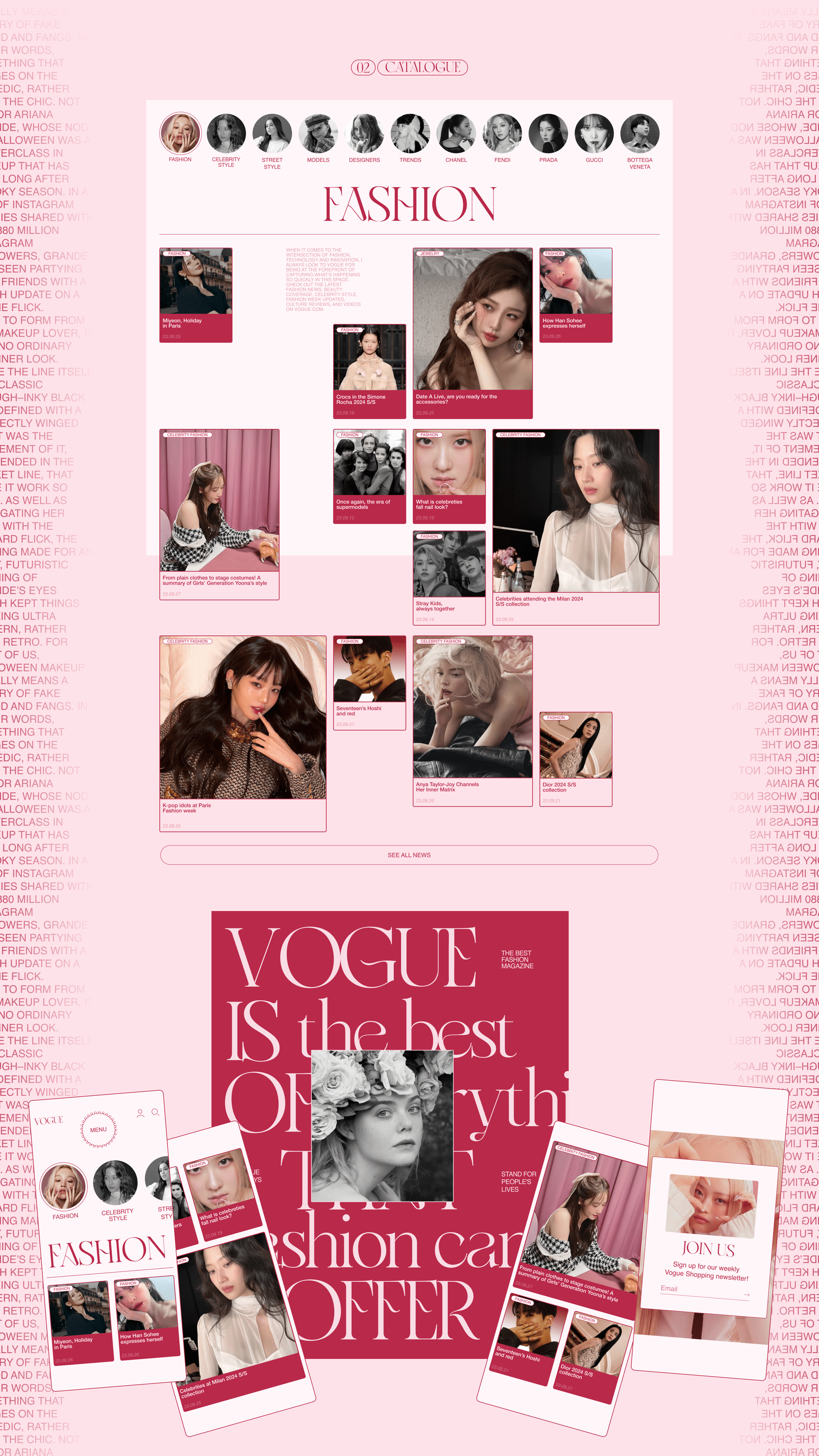 VOGUE — news website redesign concept — Изображение №5 — Интерфейсы на Dprofile