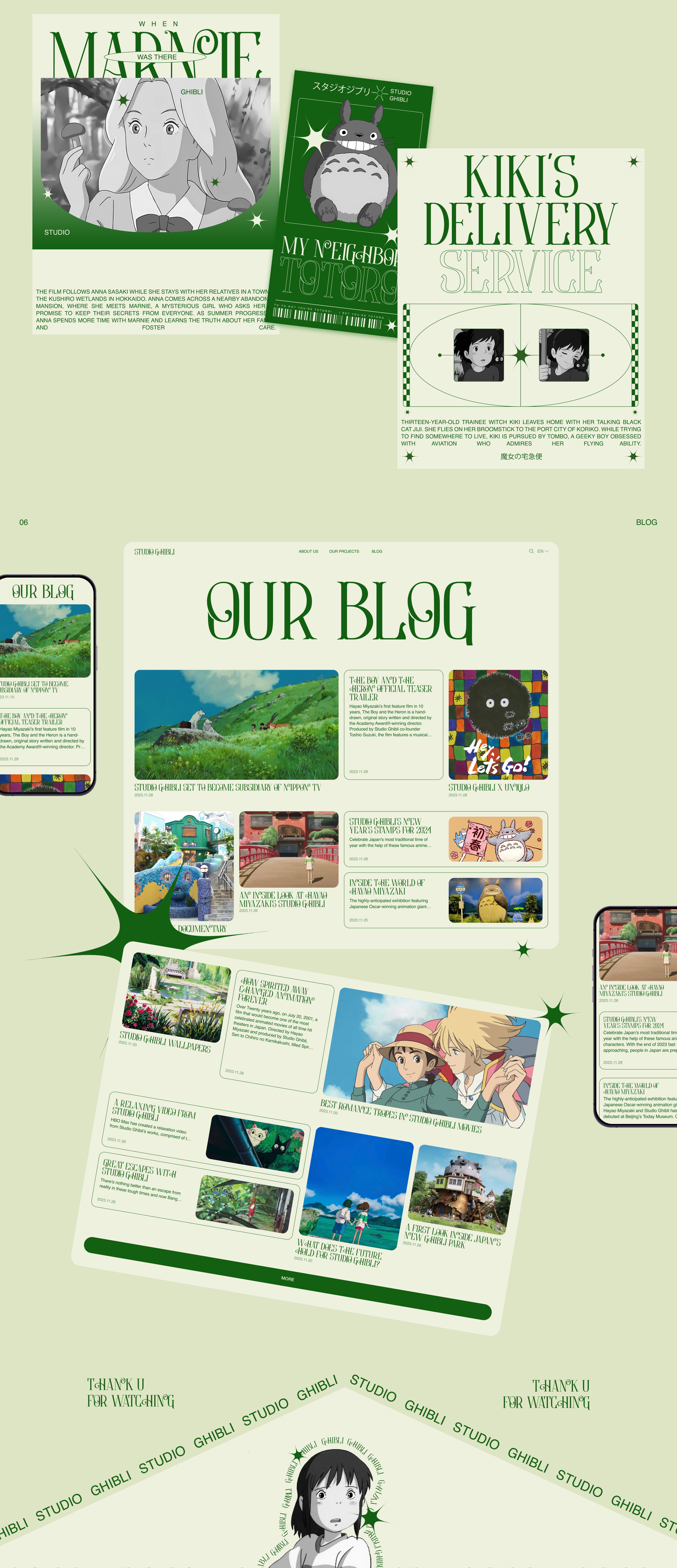 STUDIO GHIBLI — corporate website redesign concept — Изображение №7 — Интерфейсы на Dprofile