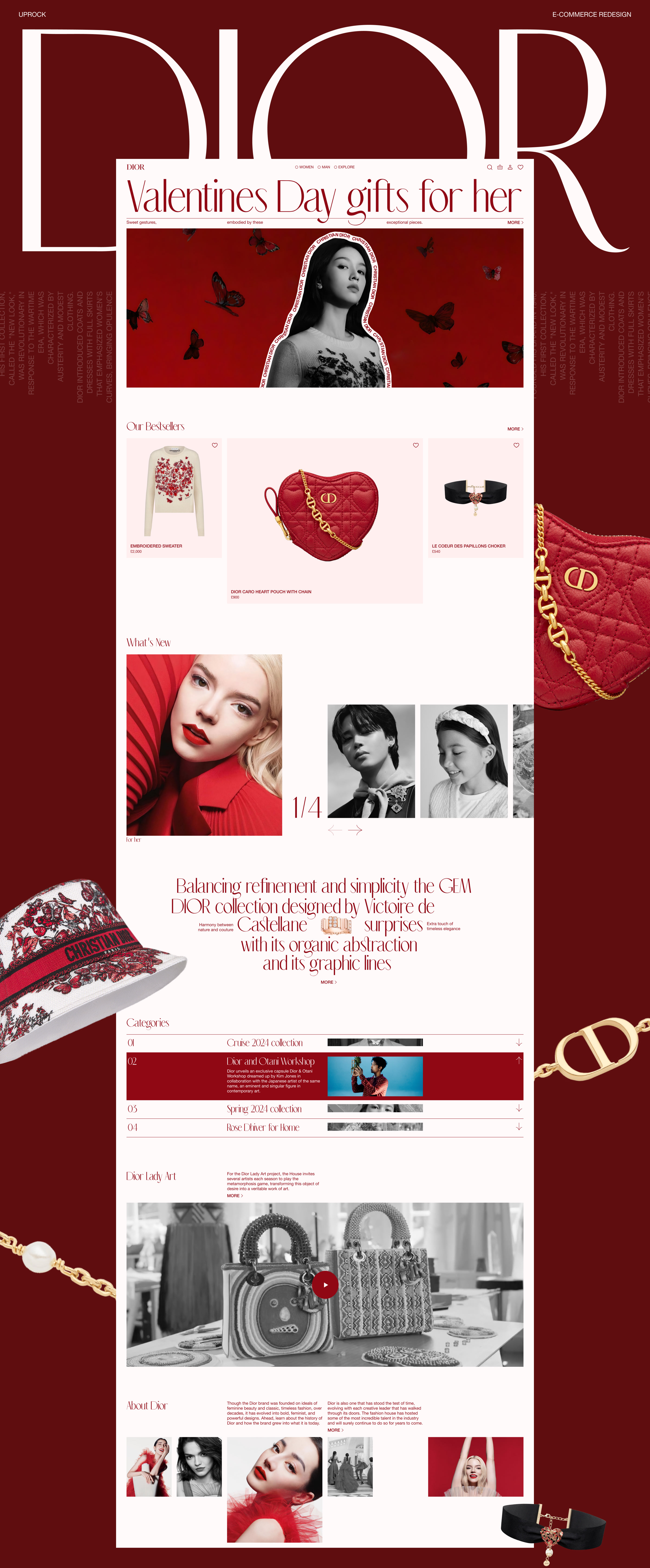 DIOR — website redesign concept — Изображение №1 — Интерфейсы на Dprofile