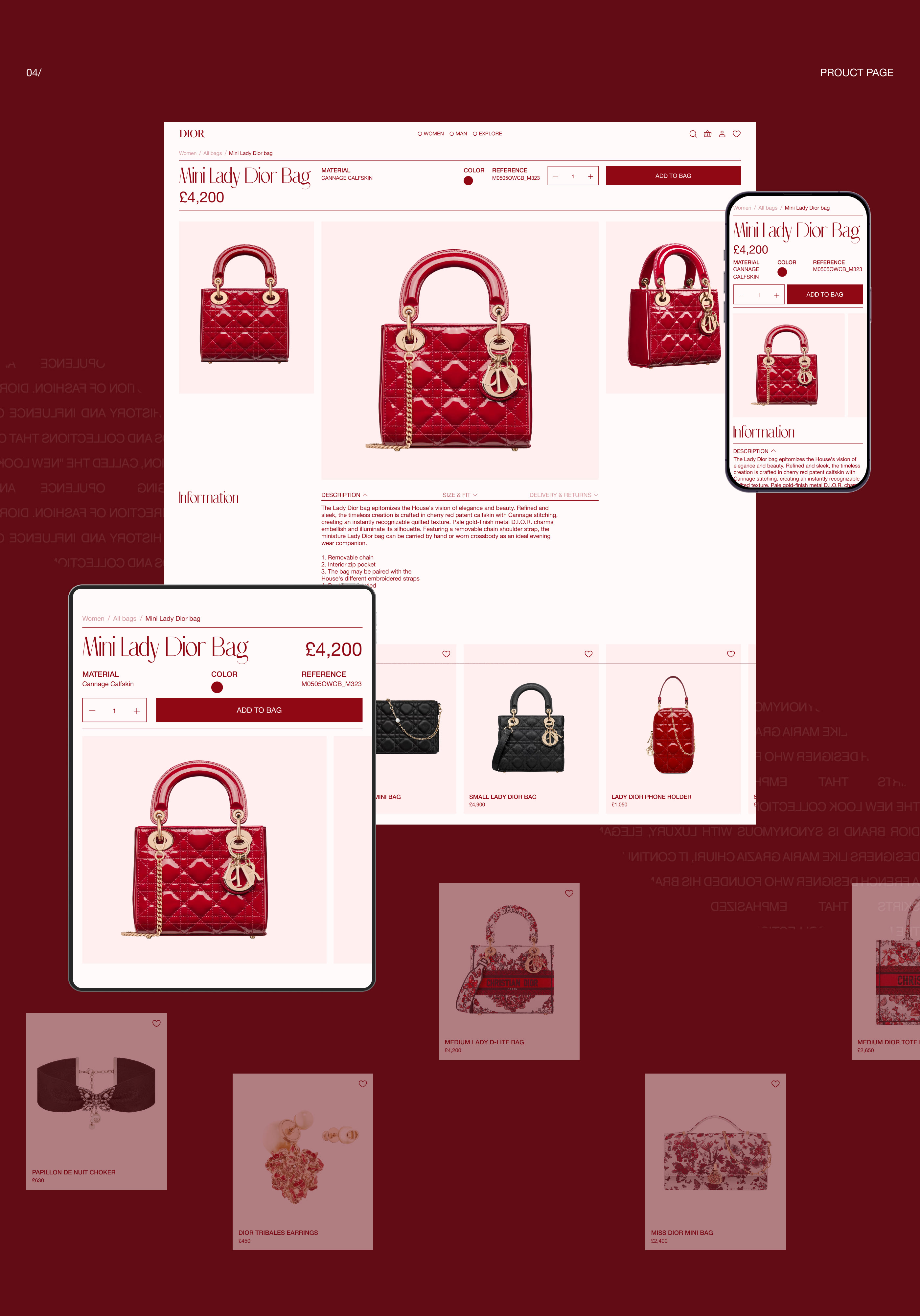 DIOR — website redesign concept — Изображение №5 — Интерфейсы на Dprofile