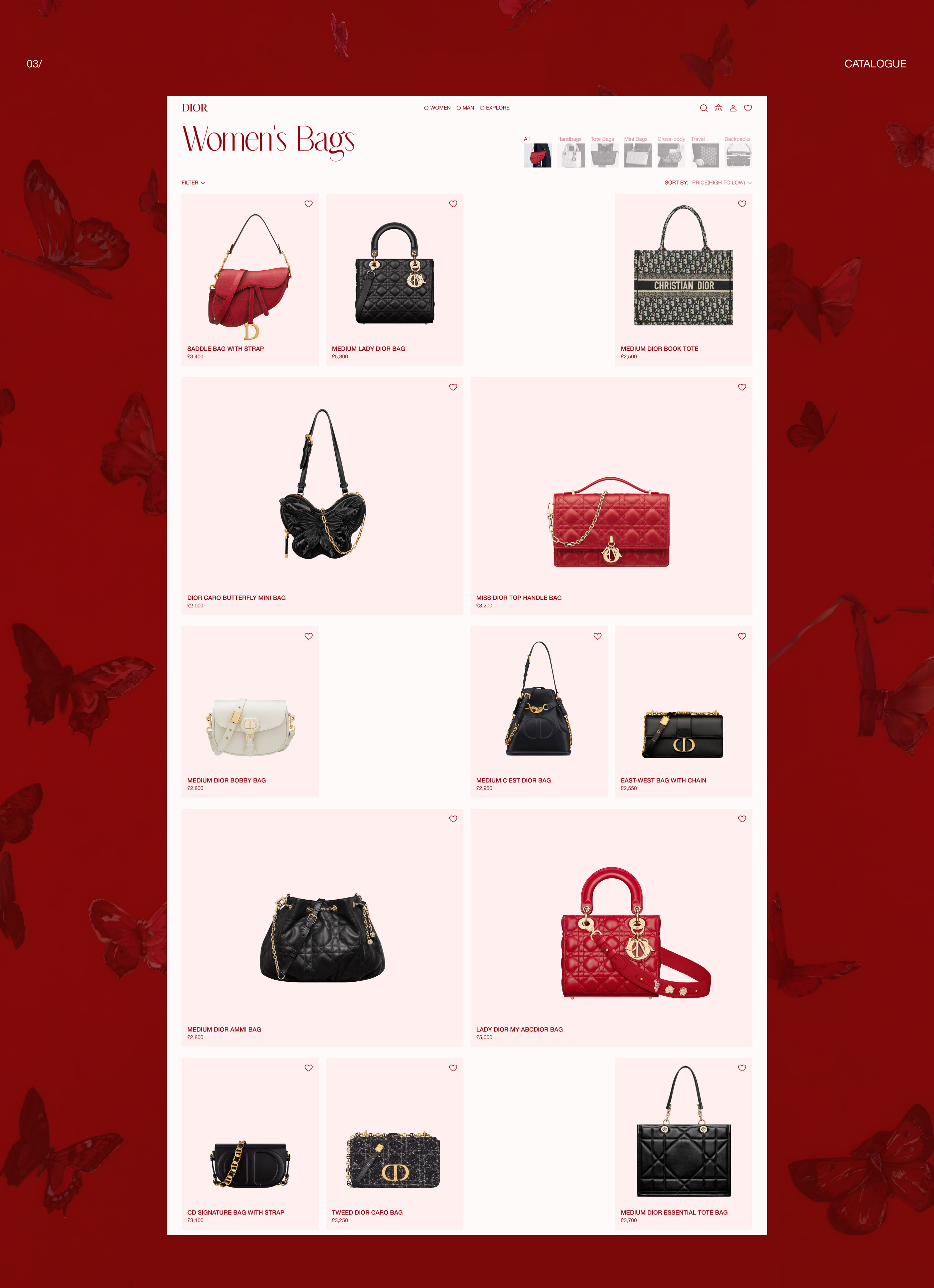 DIOR — website redesign concept — Изображение №4 — Интерфейсы на Dprofile