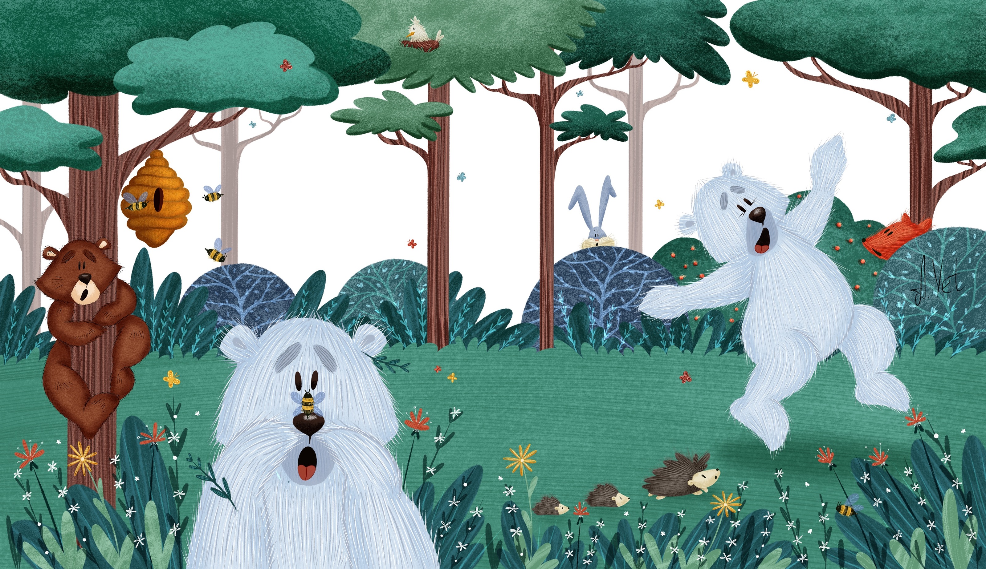Children’s book (Brown and White) — Изображение №16 — Иллюстрация на Dprofile