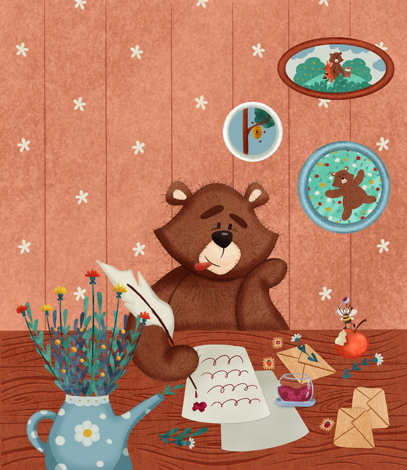 Children’s book (Brown and White) — Изображение №3 — Иллюстрация на Dprofile