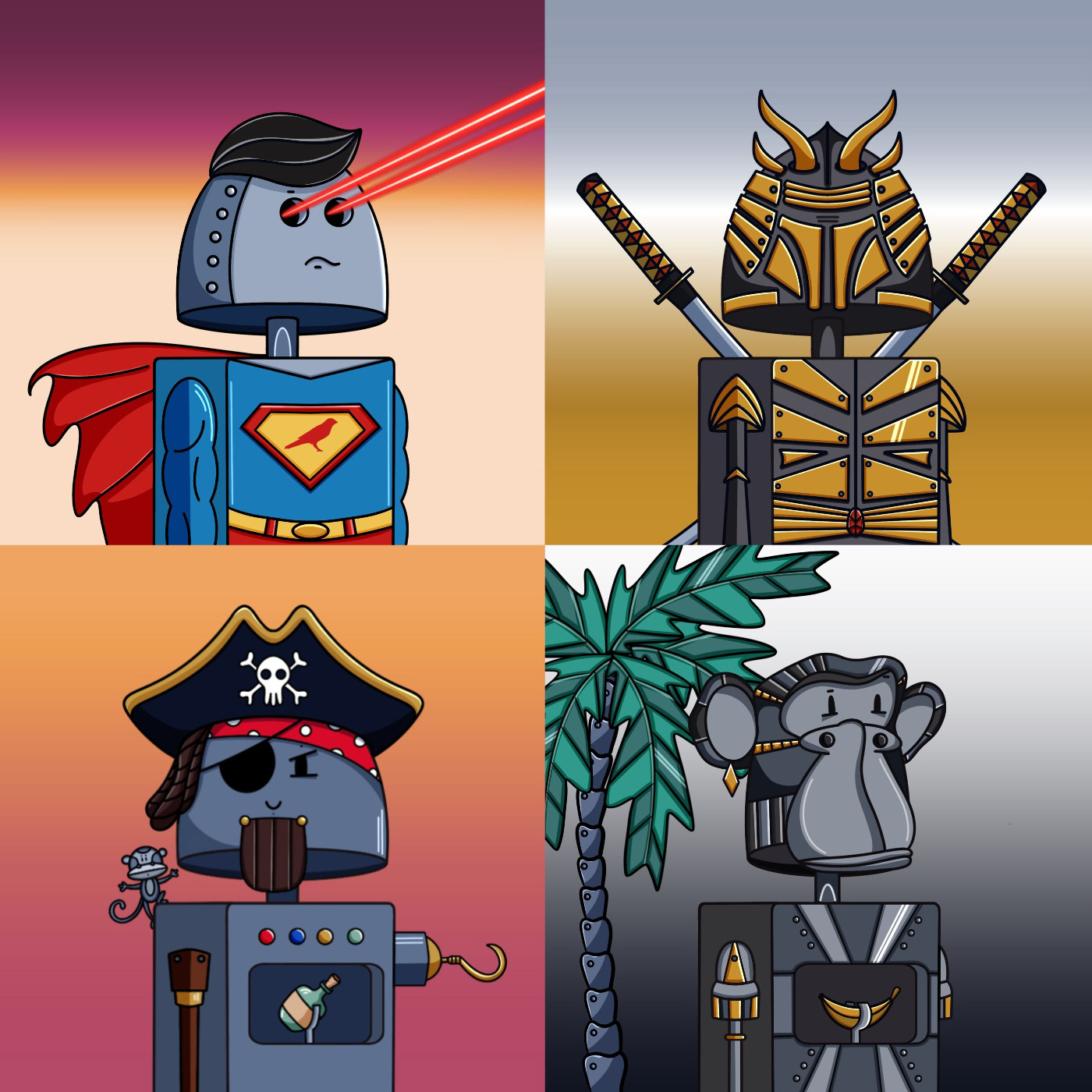 Коллекция “Kubots” — Изображение №26 — Иллюстрация на Dprofile