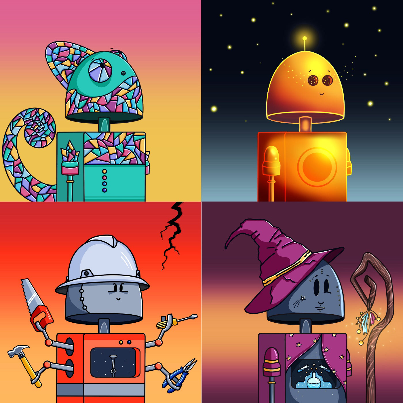 Коллекция “Kubots” — Изображение №24 — Иллюстрация на Dprofile