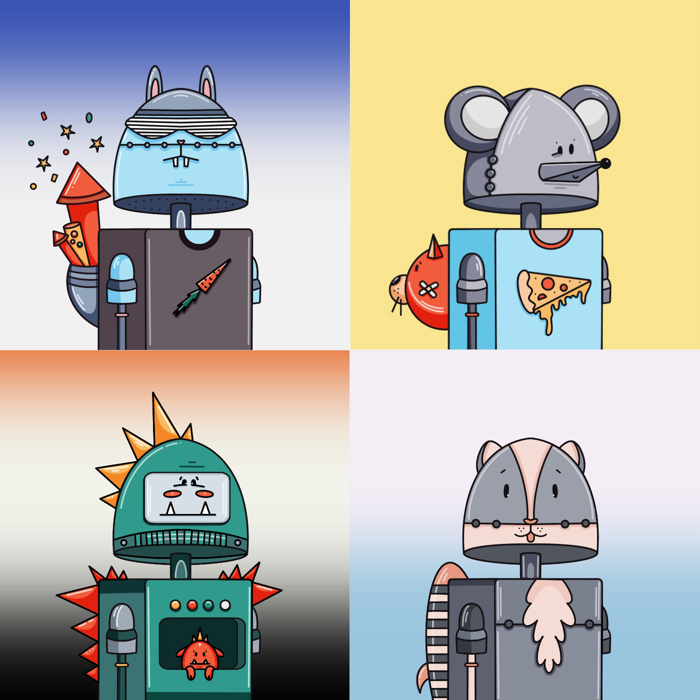 Коллекция “Kubots” — Изображение №16 — Иллюстрация на Dprofile
