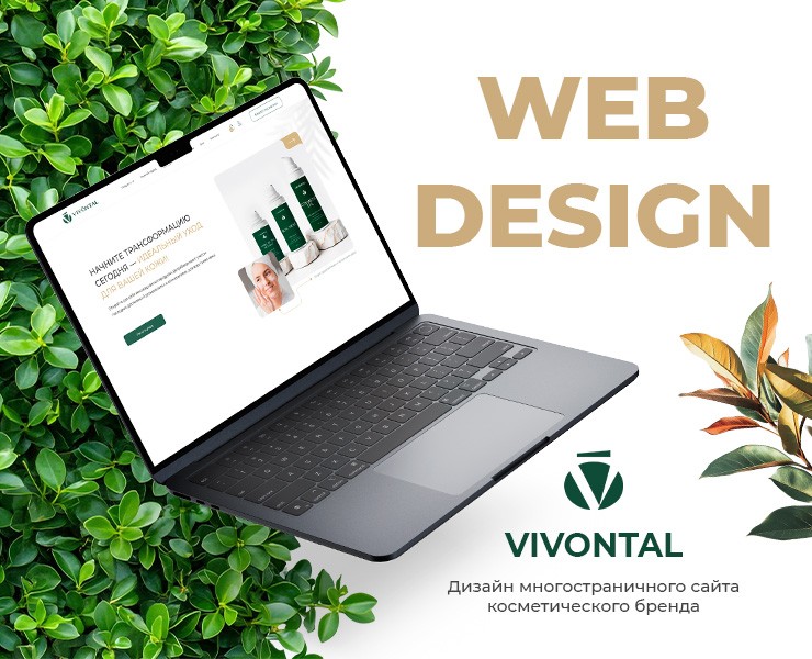 VIVONTAL — Дизайн сайта для косметического бренда — Интерфейсы, Брендинг на Dprofile