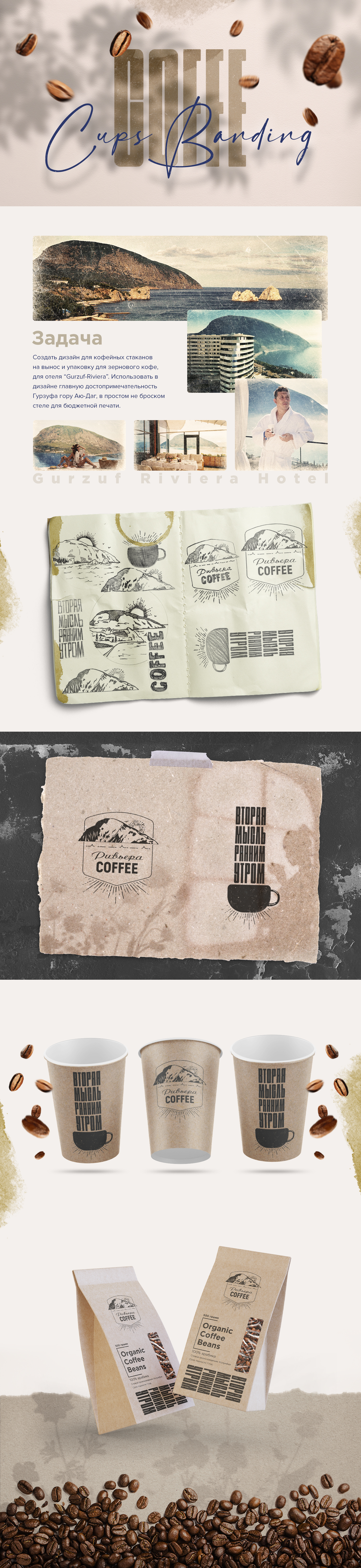 Coffee cups branding — Изображение №1 — Брендинг, Графика на Dprofile