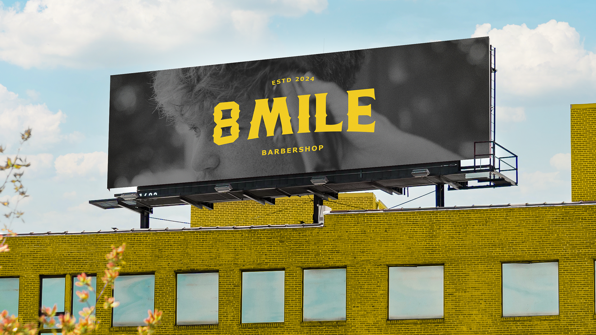 Логотип для барбершопа 8 MILE — Изображение №13 — Брендинг на Dprofile