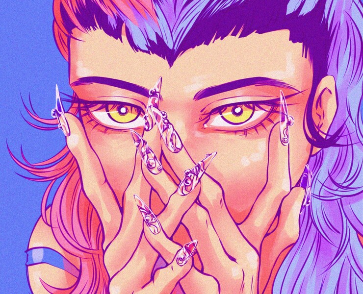 Nailart — Иллюстрация на Dprofile