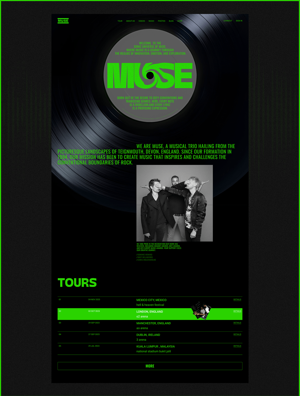 Muse | Corporate website — Изображение №3 — Интерфейсы на Dprofile