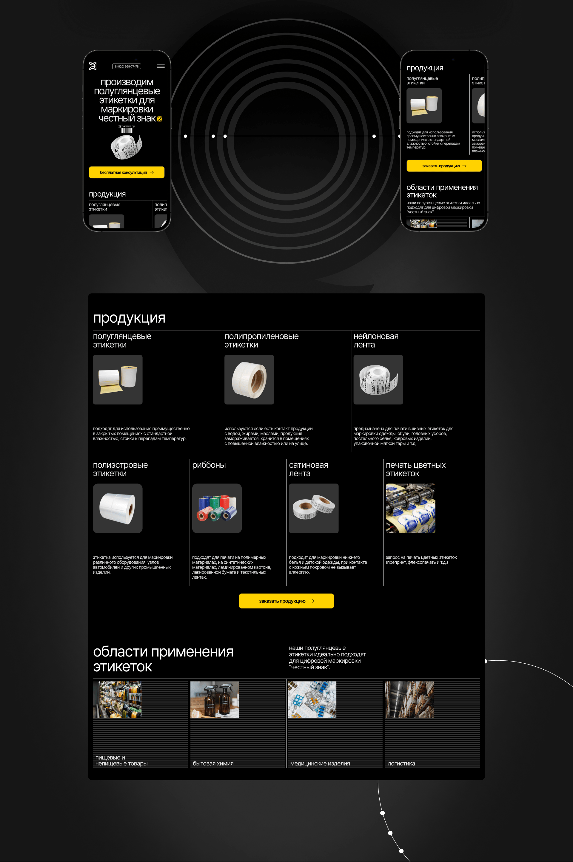 ЭТИКЕТКАРУ | LANDING PAGE — Изображение №3 — Интерфейсы на Dprofile