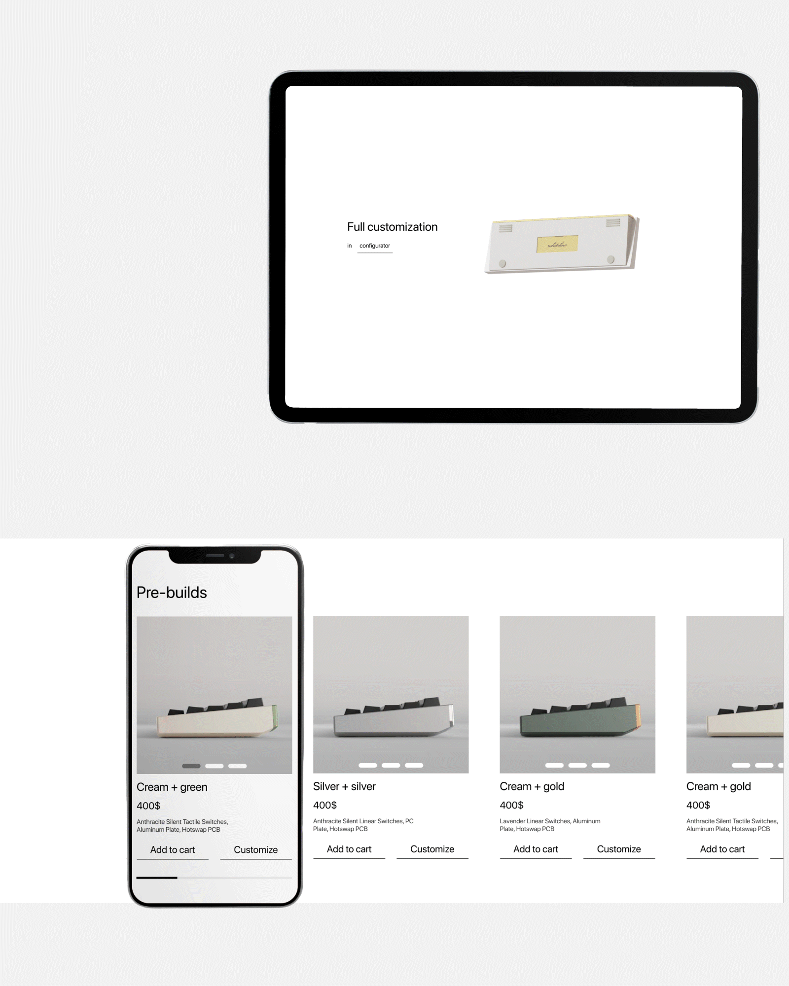 KIRA DESIGN | Niche Keyboard Brand — Изображение №6 — Интерфейсы, 3D на Dprofile