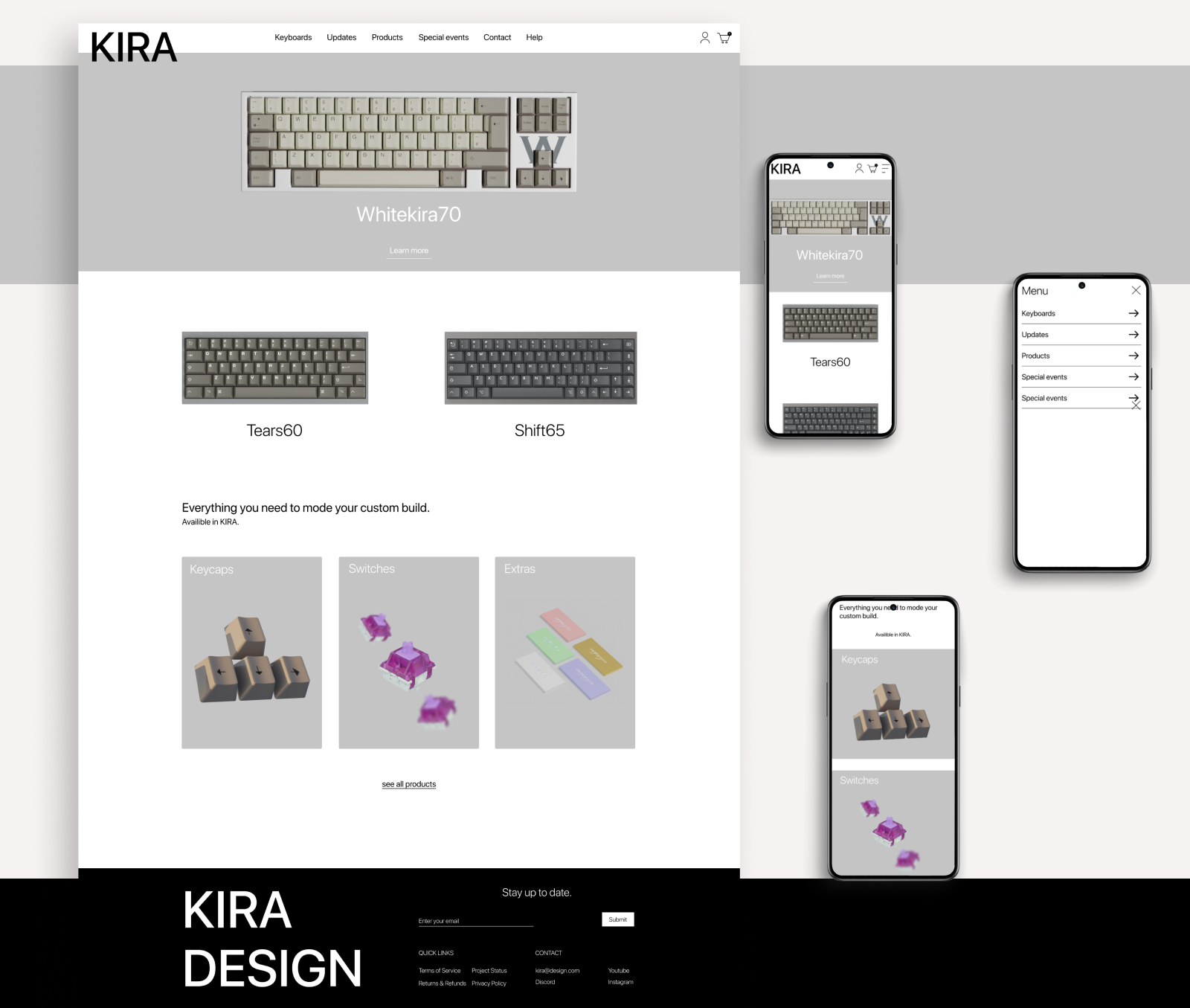 KIRA DESIGN | Niche Keyboard Brand — Изображение №3 — Интерфейсы, 3D на Dprofile