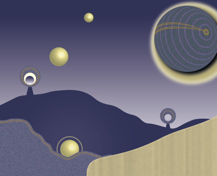 "Синяя картина". — 3D на Dprofile