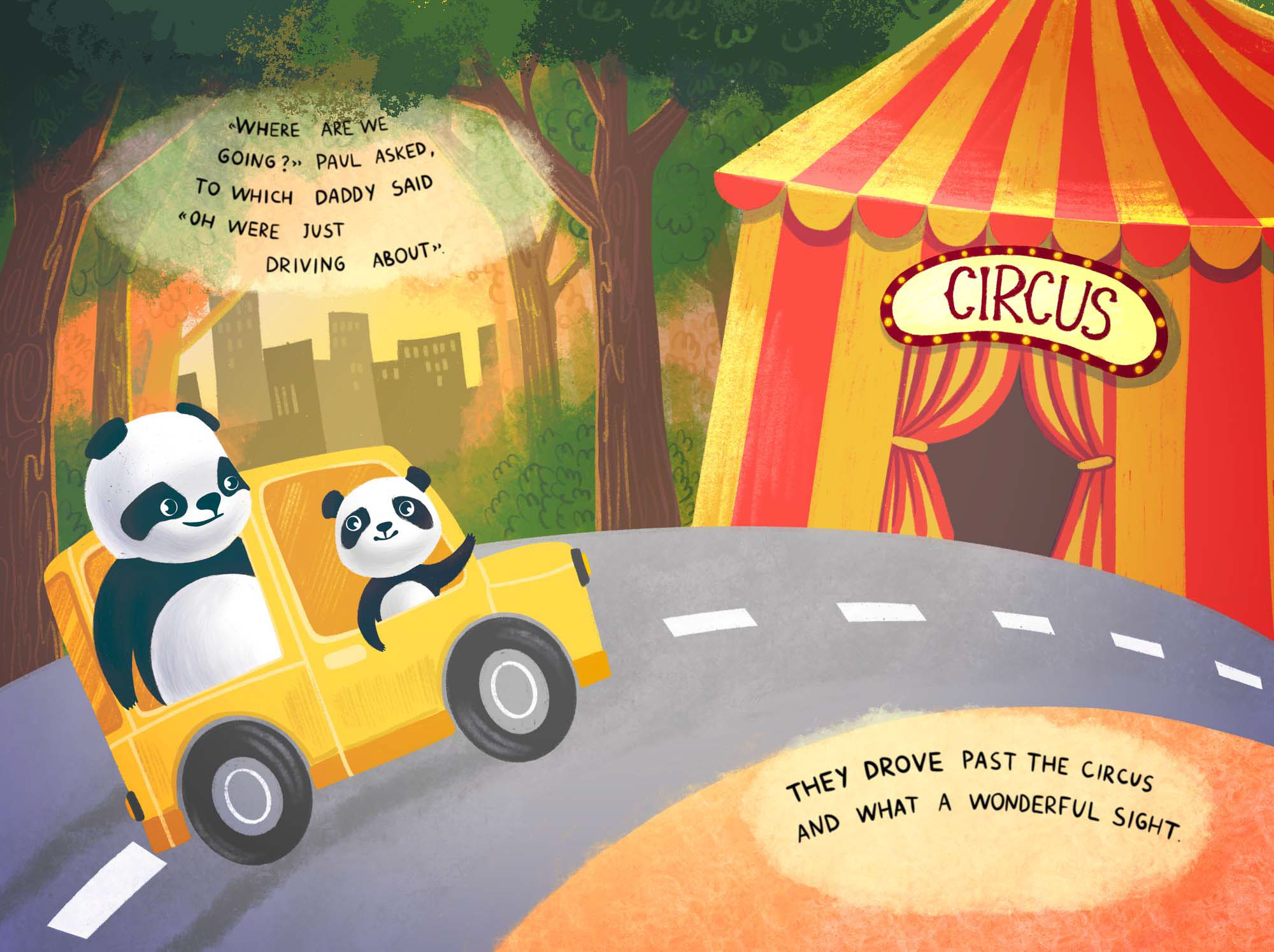 Иллюстрации для книжки Paul the Panda's Birthday Day Out — Изображение №3 — Иллюстрация на Dprofile