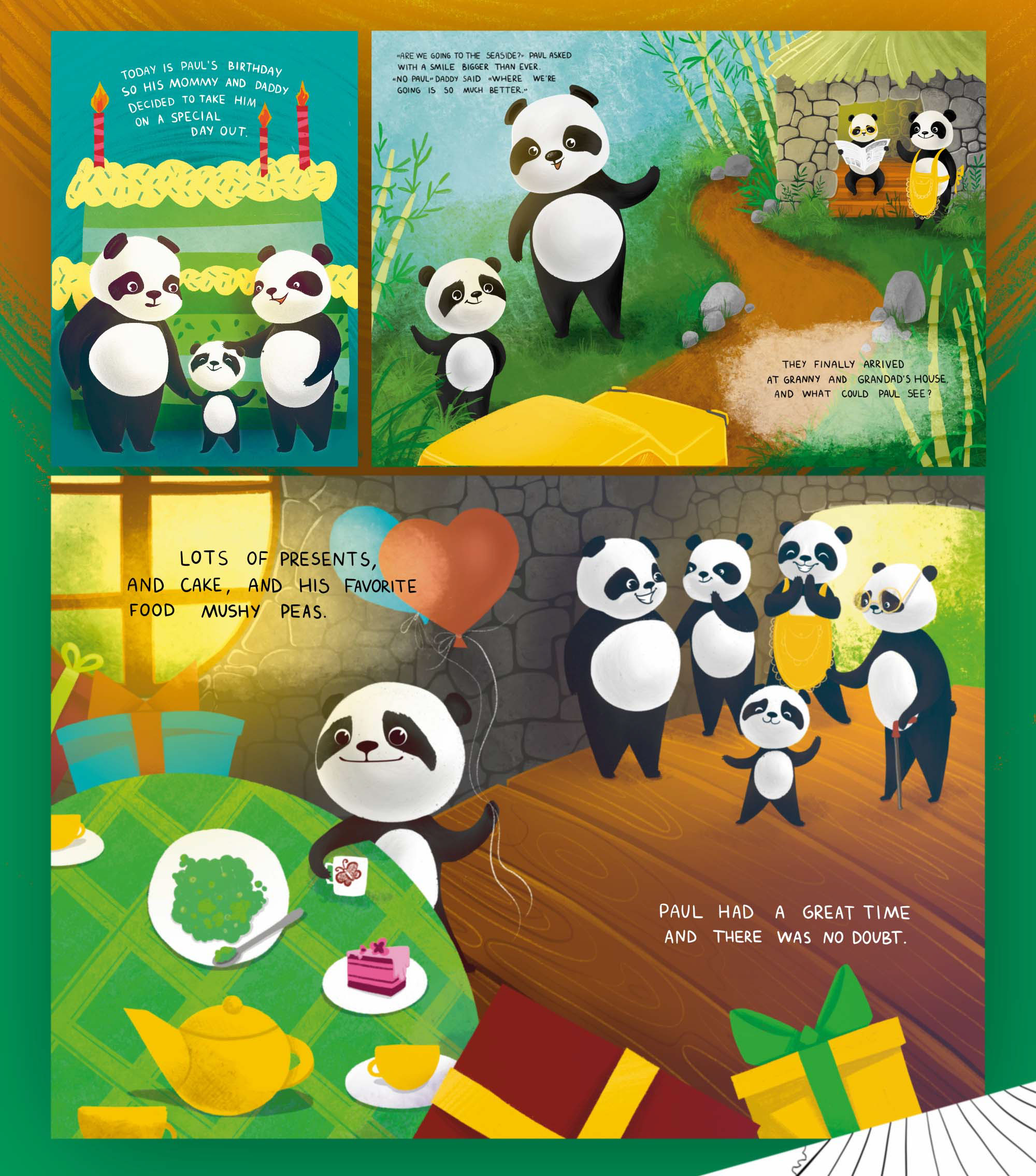 Иллюстрации для книжки Paul the Panda's Birthday Day Out — Изображение №6 — Иллюстрация на Dprofile