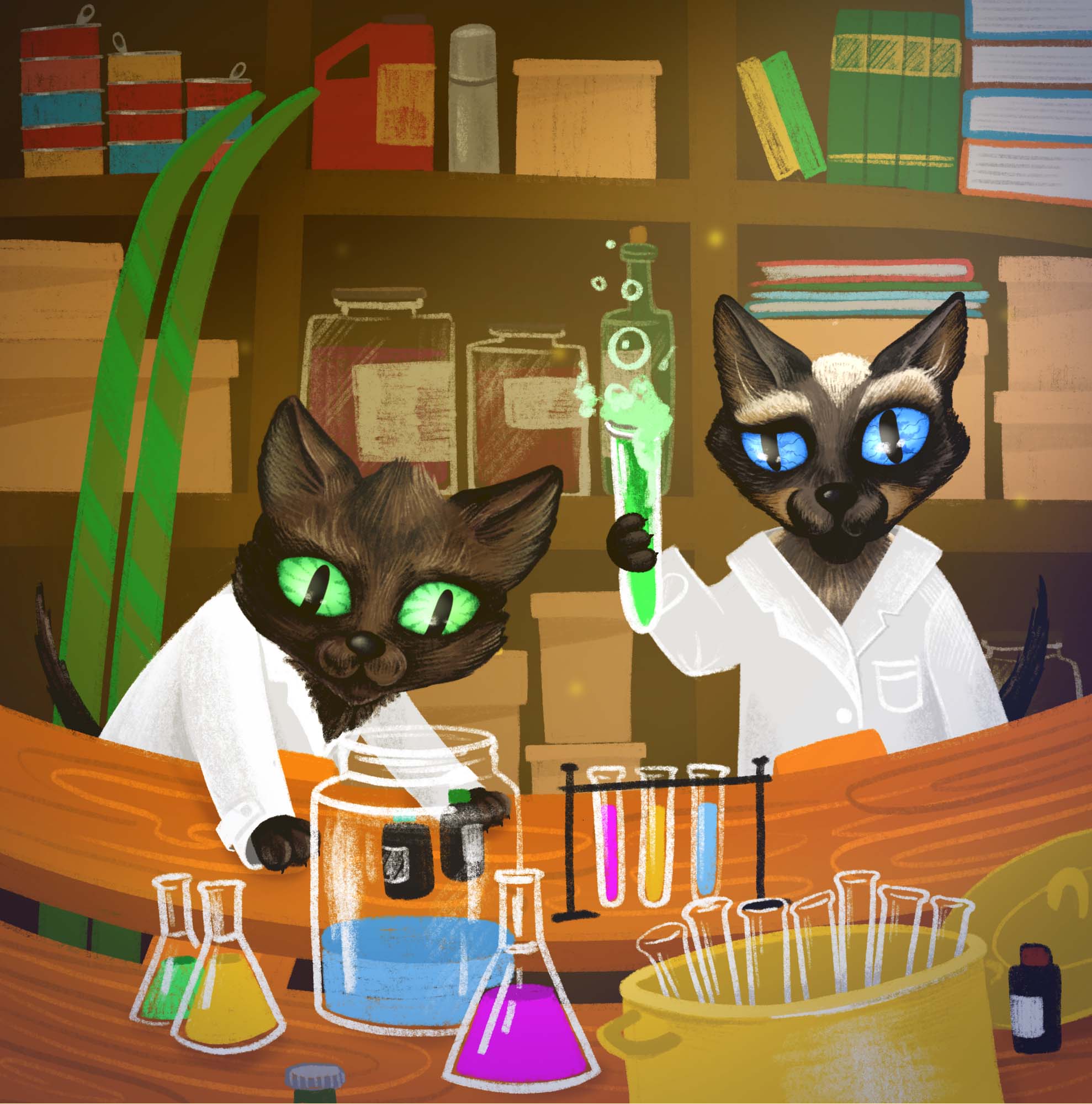 Иллюстрации для книжки "Choco and Milko. Cat brothers" — Изображение №4 — Иллюстрация, Графика на Dprofile