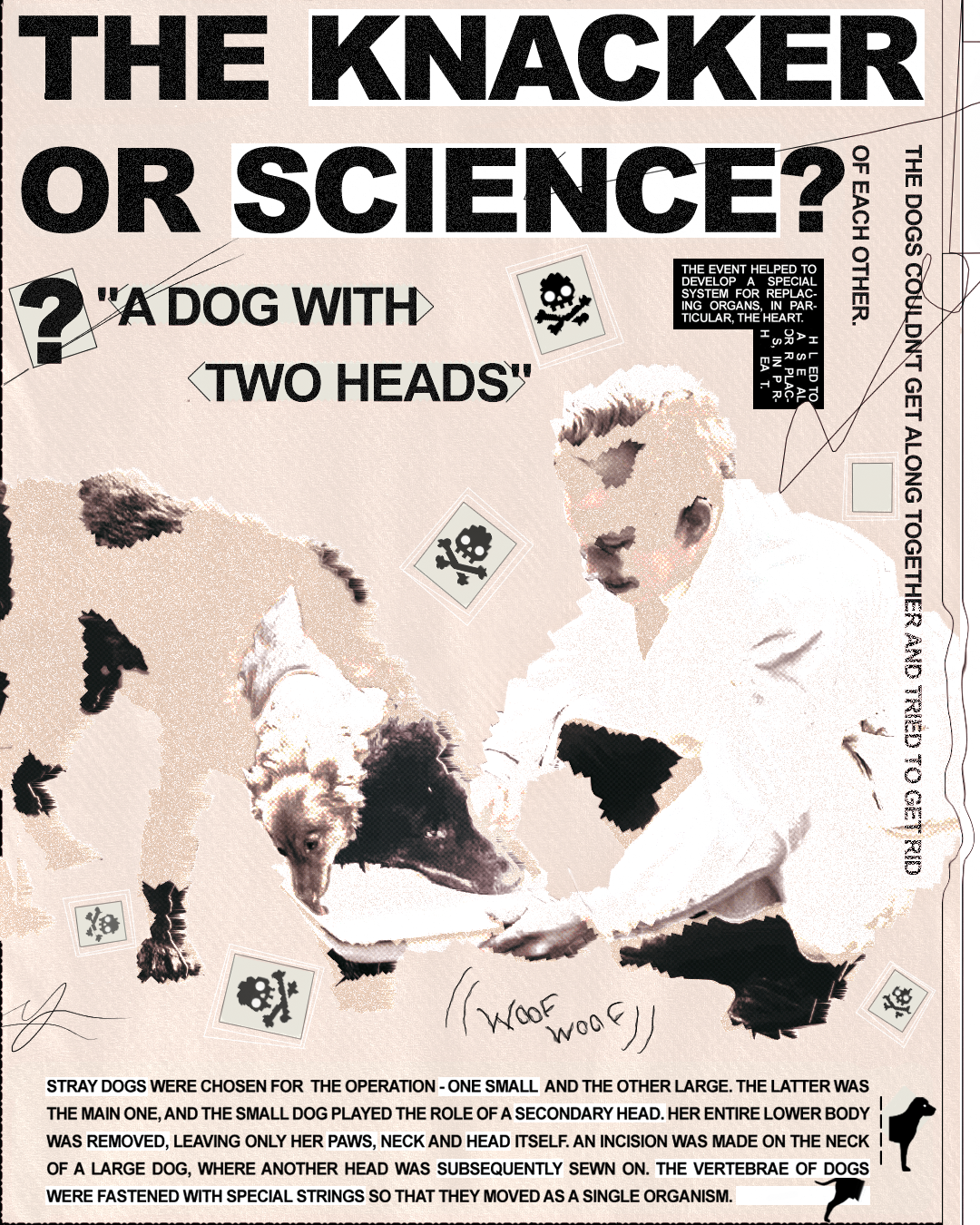 "a dog with two heads" — Изображение №1 — Иллюстрация, Графика на Dprofile