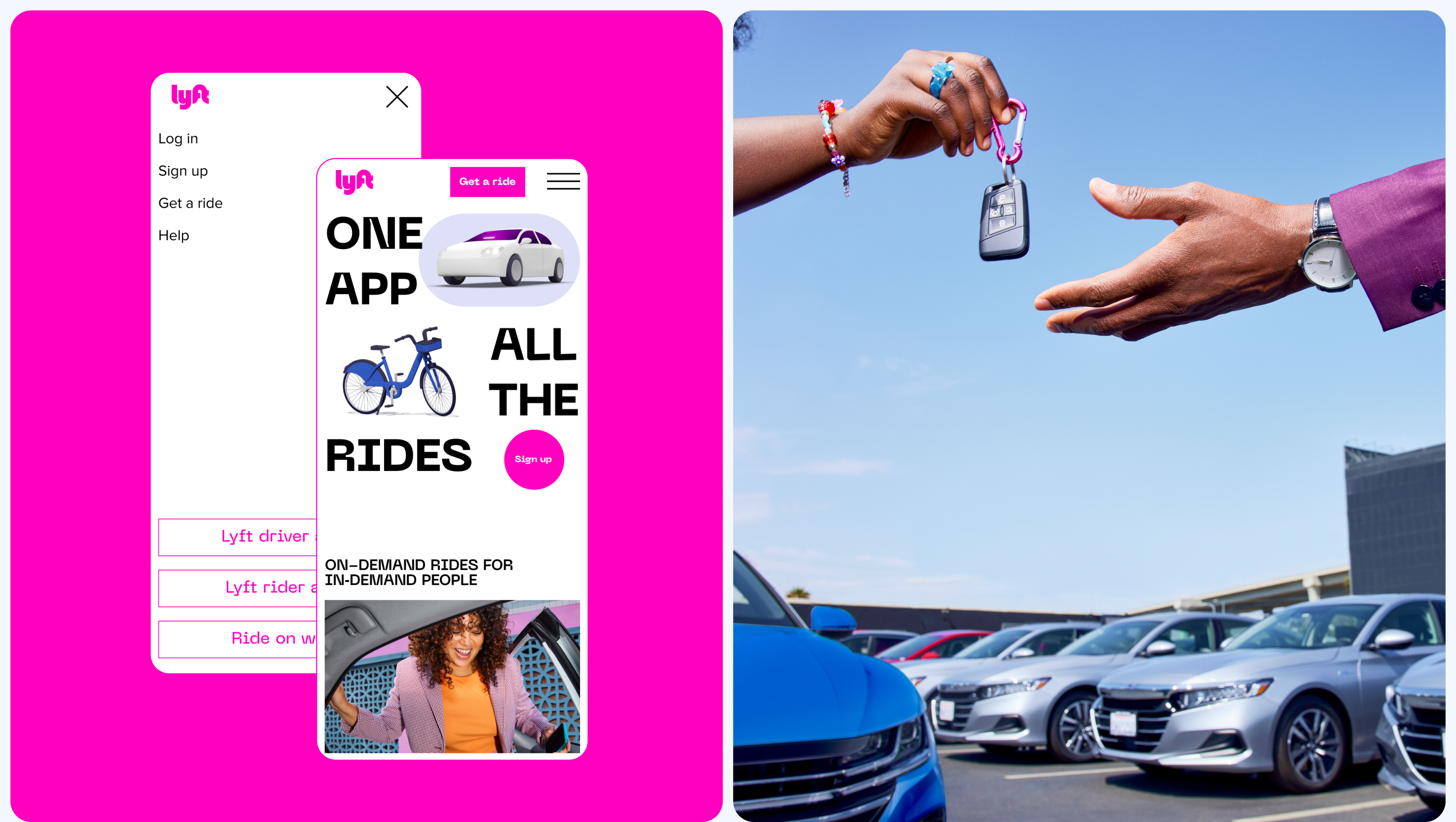 LYFT | Rider landing page redesign — Изображение №3 — Интерфейсы, Анимация на Dprofile