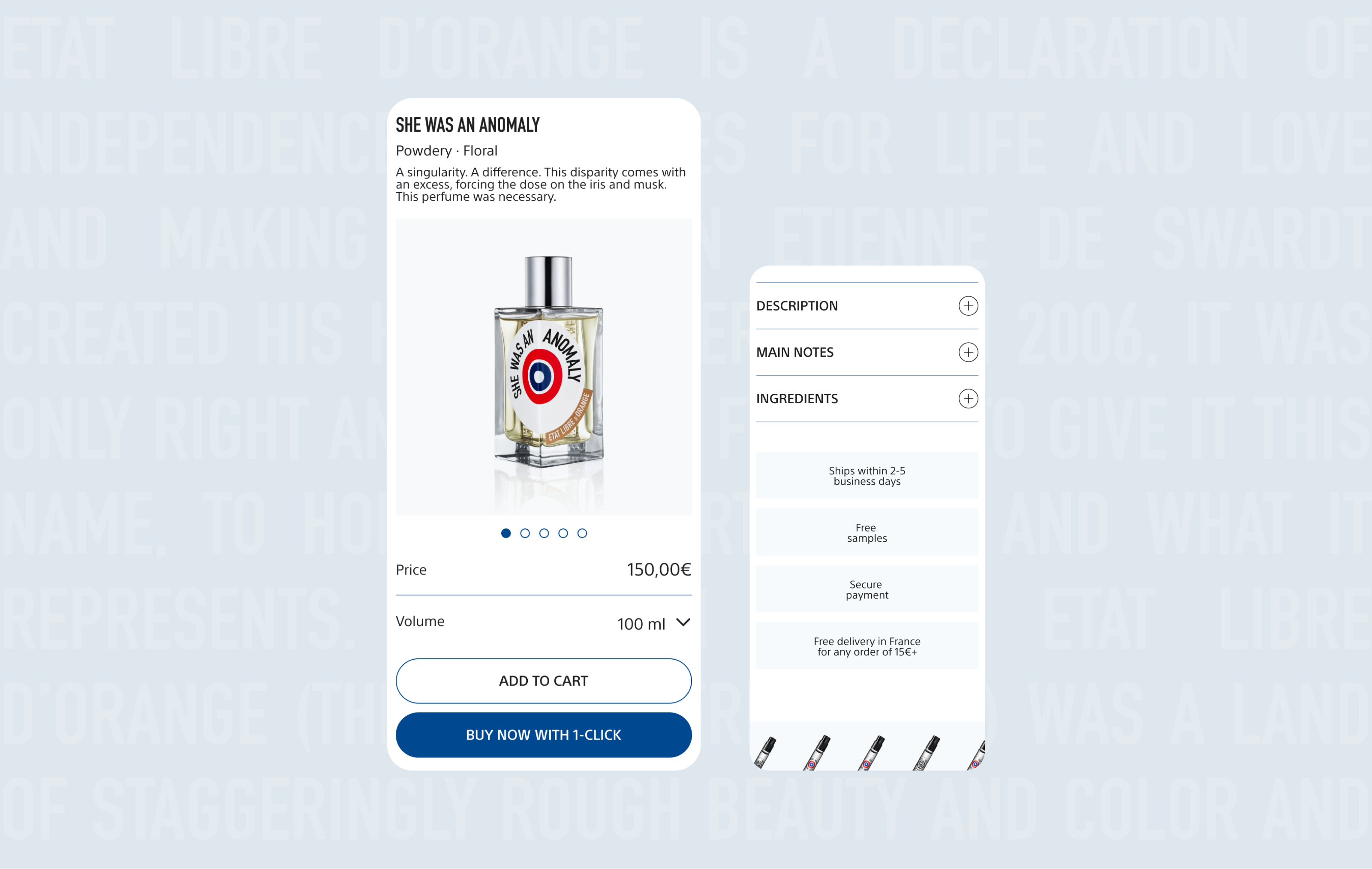 ETAT LIBRE D’ORANGE | E-commerce — Изображение №7 — Интерфейсы на Dprofile