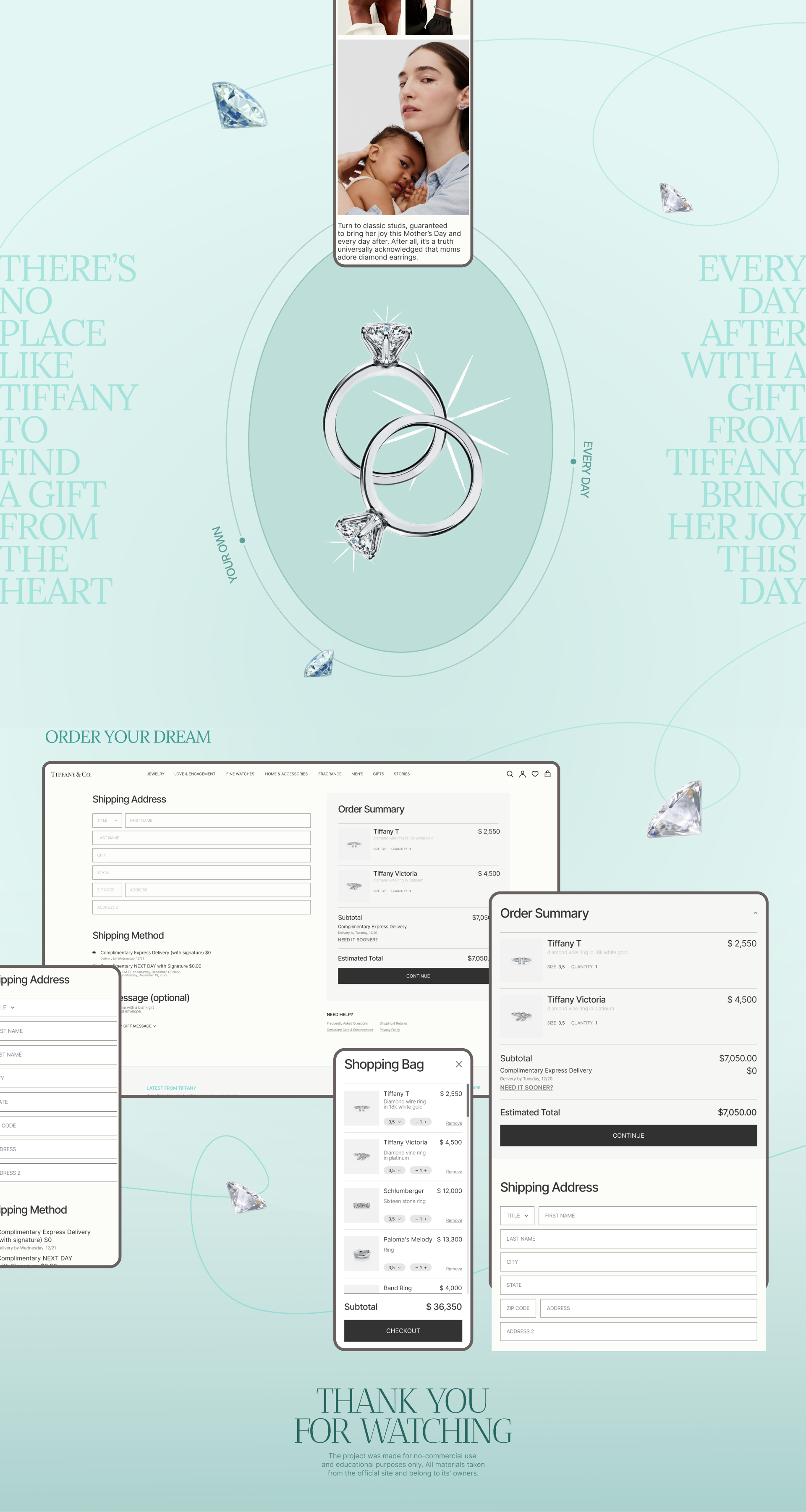 TIFFANY&Co | E-Commerce Website Redesign — Изображение №13 — Интерфейсы, Брендинг на Dprofile