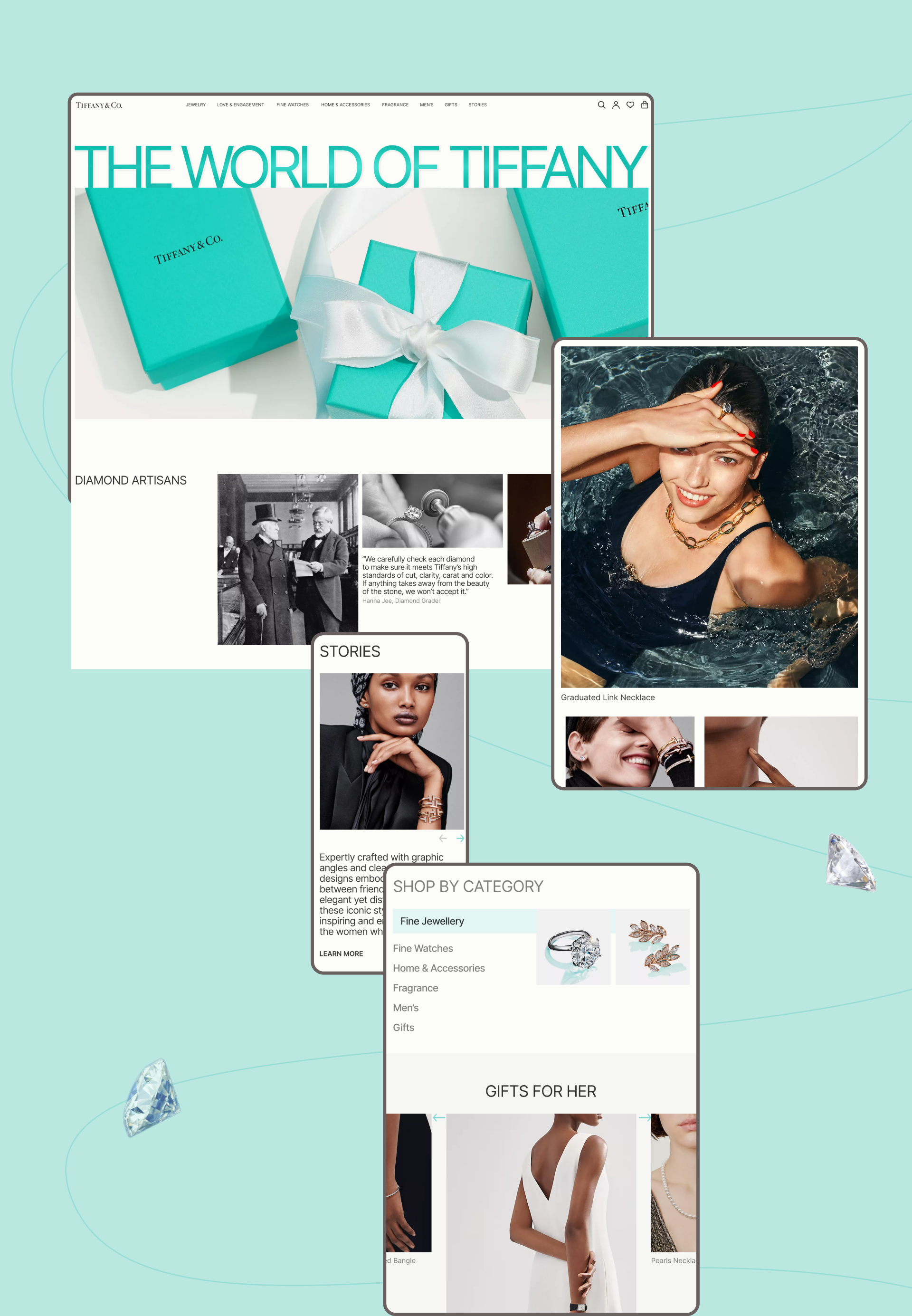 TIFFANY&Co | E-Commerce Website Redesign — Изображение №2 — Интерфейсы, Брендинг на Dprofile
