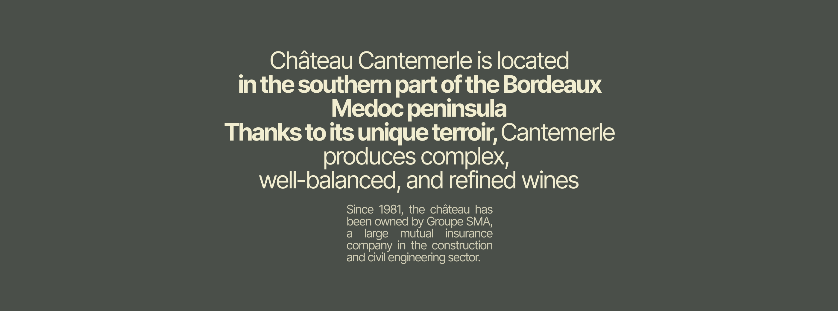 Château Cantemerle | Corporate Website Redesign — Изображение №2 — Интерфейсы на Dprofile
