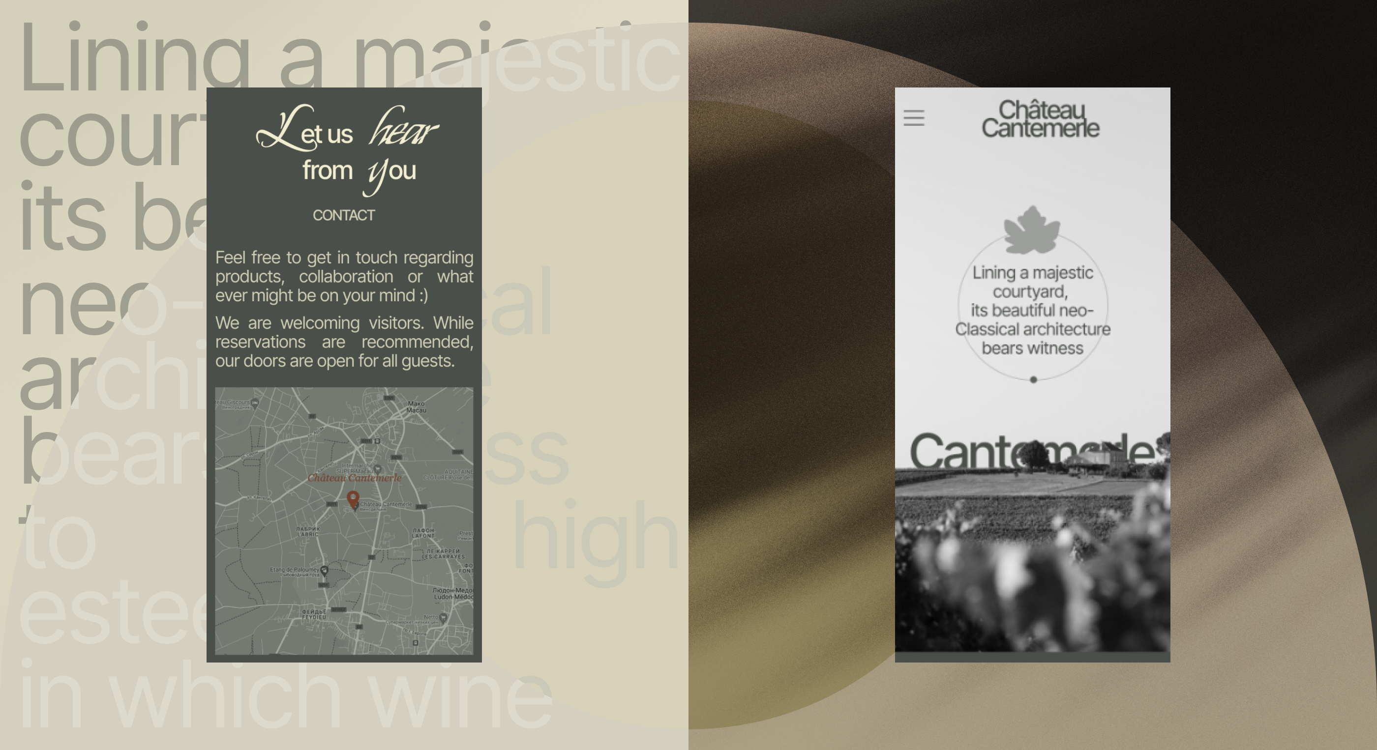 Château Cantemerle | Corporate Website Redesign — Изображение №9 — Интерфейсы на Dprofile
