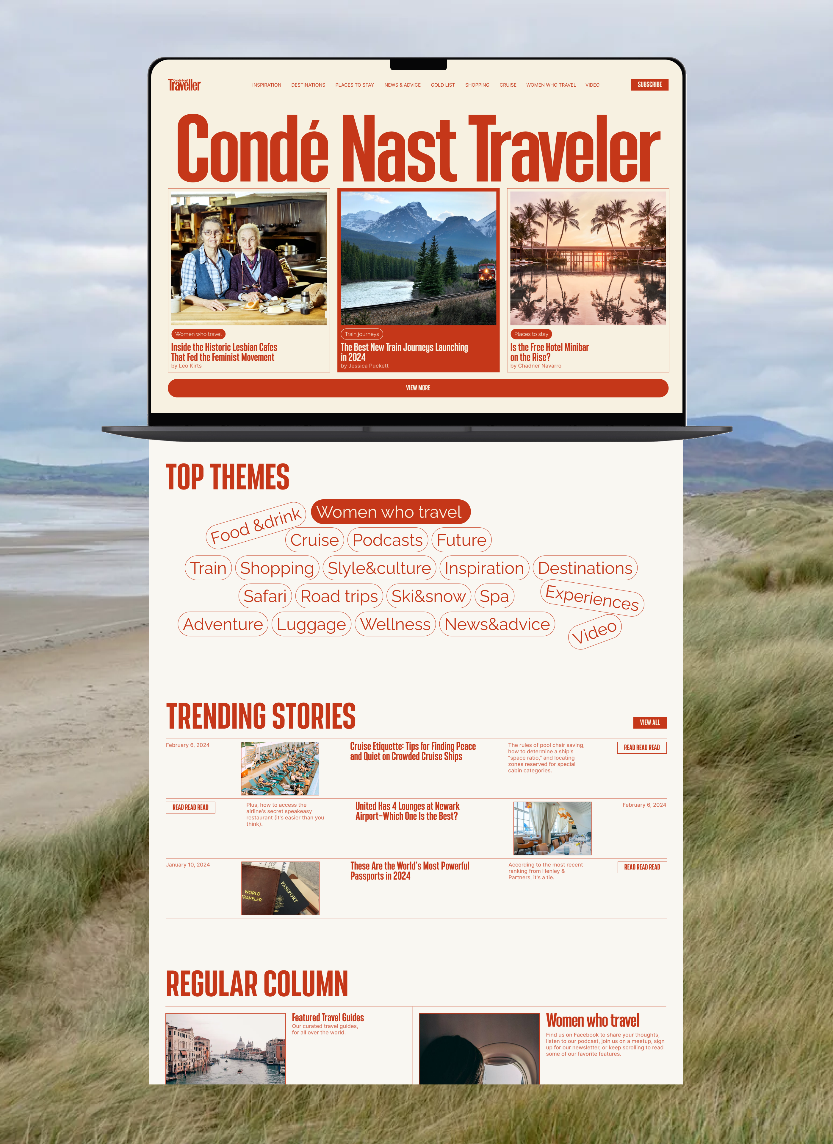CN Traveller | News Website Redesign — Изображение №3 — Интерфейсы, Брендинг на Dprofile
