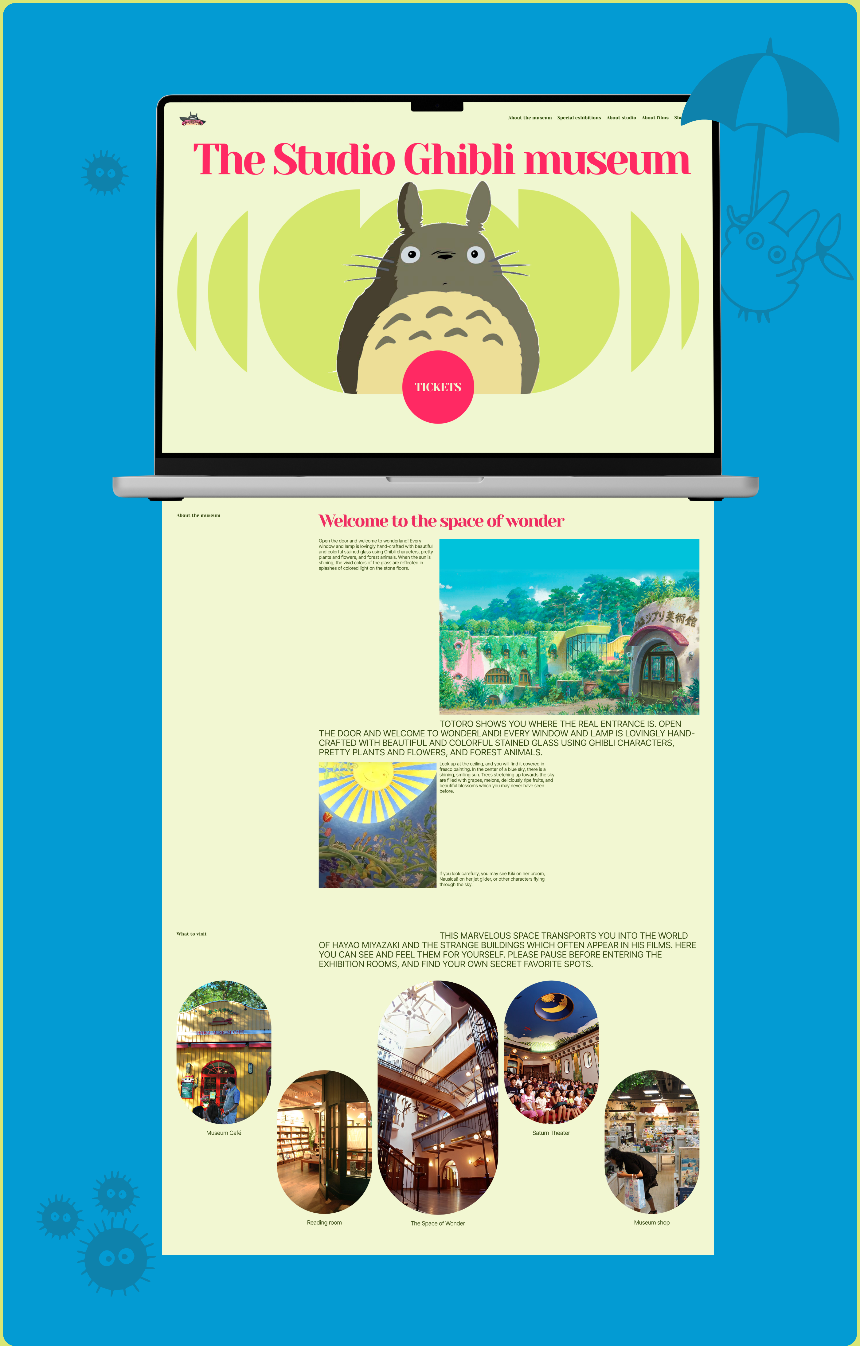 The Studio Ghibli Museum | Landing page — Изображение №3 — Интерфейсы на Dprofile