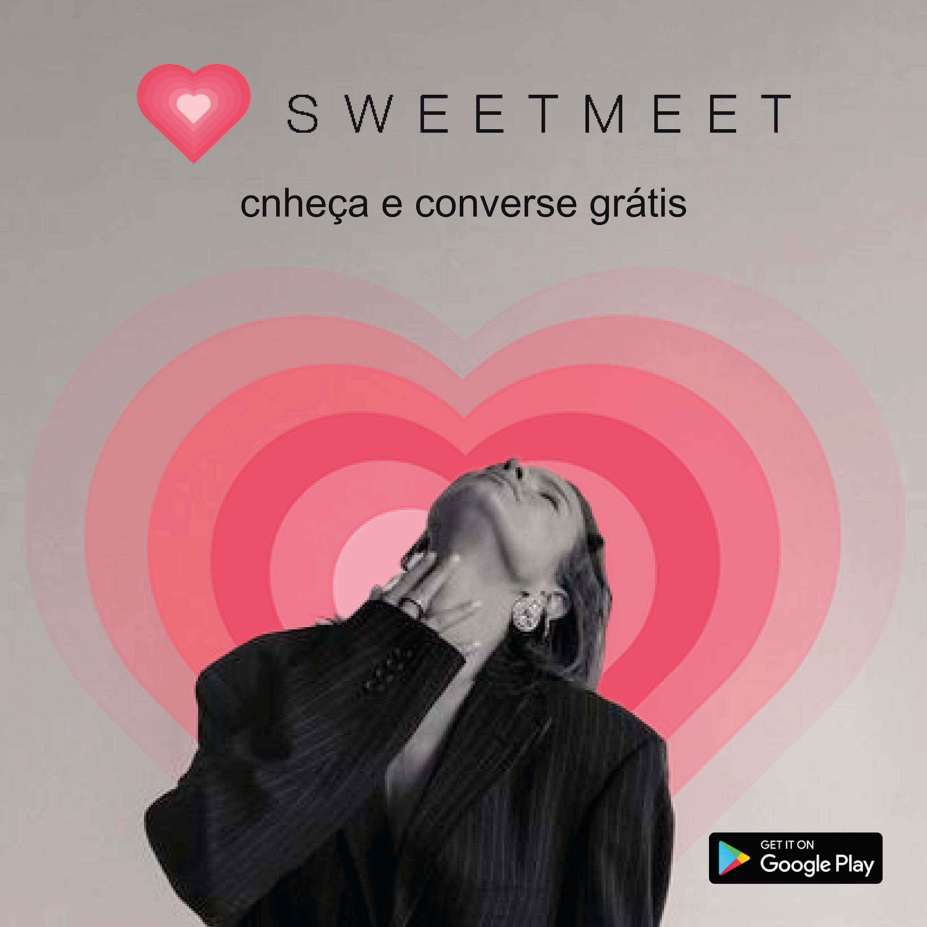 Рекламные креативы для дейтинг-приложения "Sweetmeet" — Изображение №4 — Брендинг, Графика на Dprofile