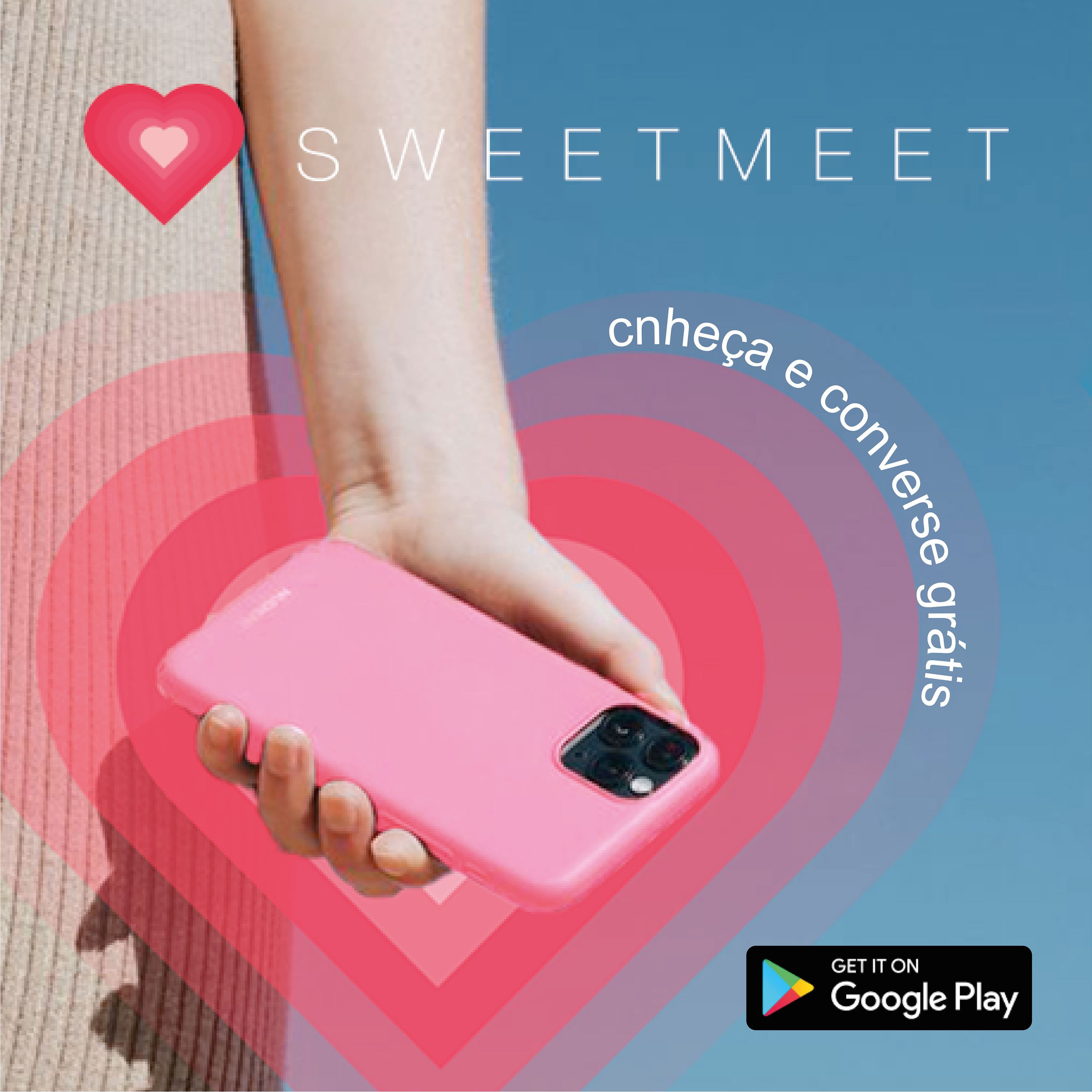 Рекламные креативы для дейтинг-приложения "Sweetmeet" — Изображение №7 — Брендинг, Графика на Dprofile
