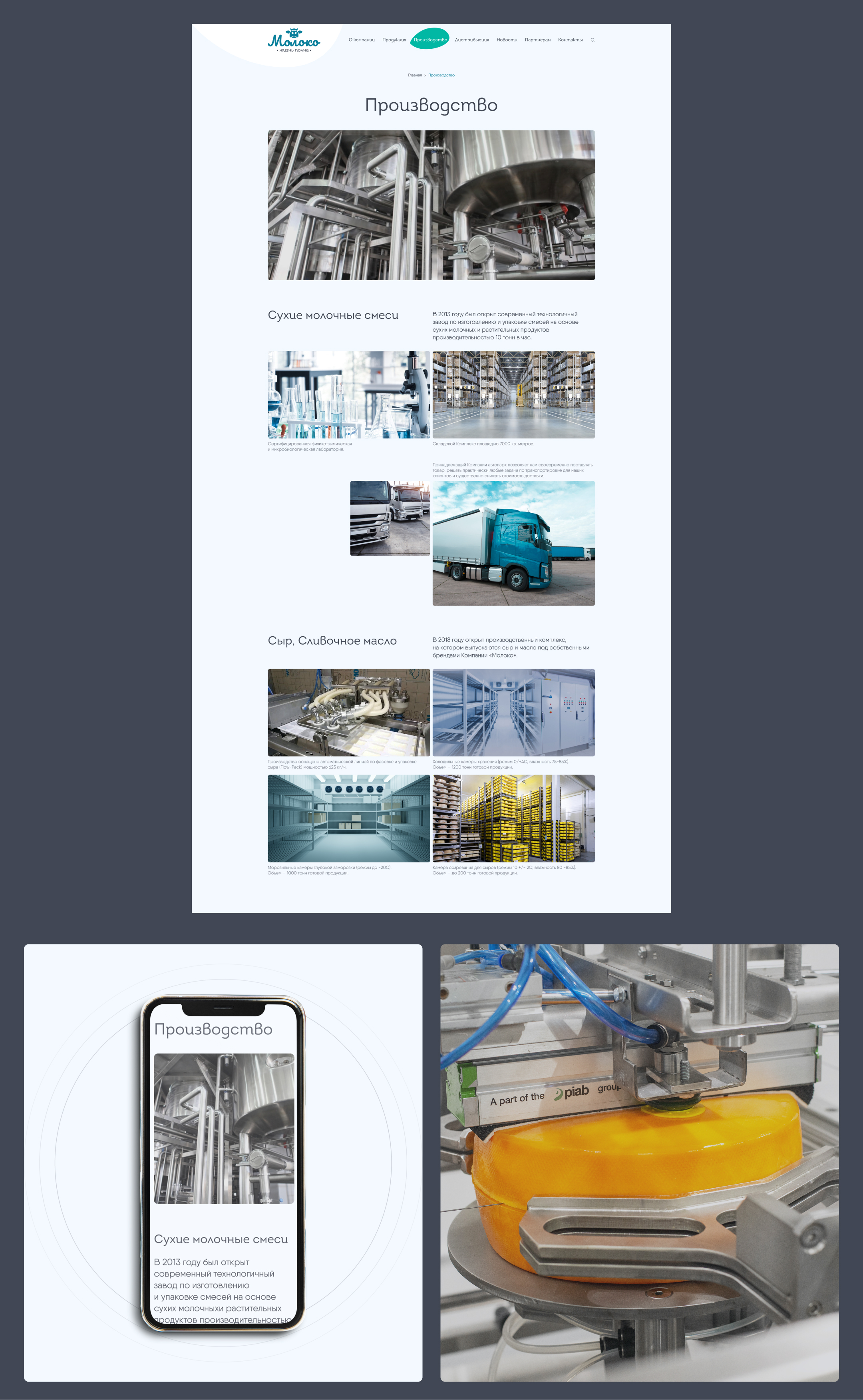 Moloko.group — корпоративный сайт для ГК «Молоко» — Изображение №6 — Интерфейсы на Dprofile