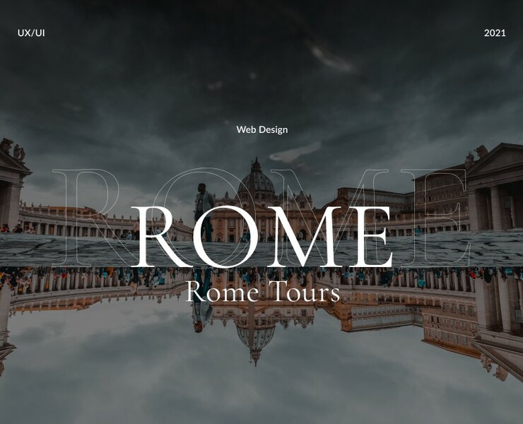 Tours to Rome Web Designer UX/UI — Интерфейсы на Dprofile