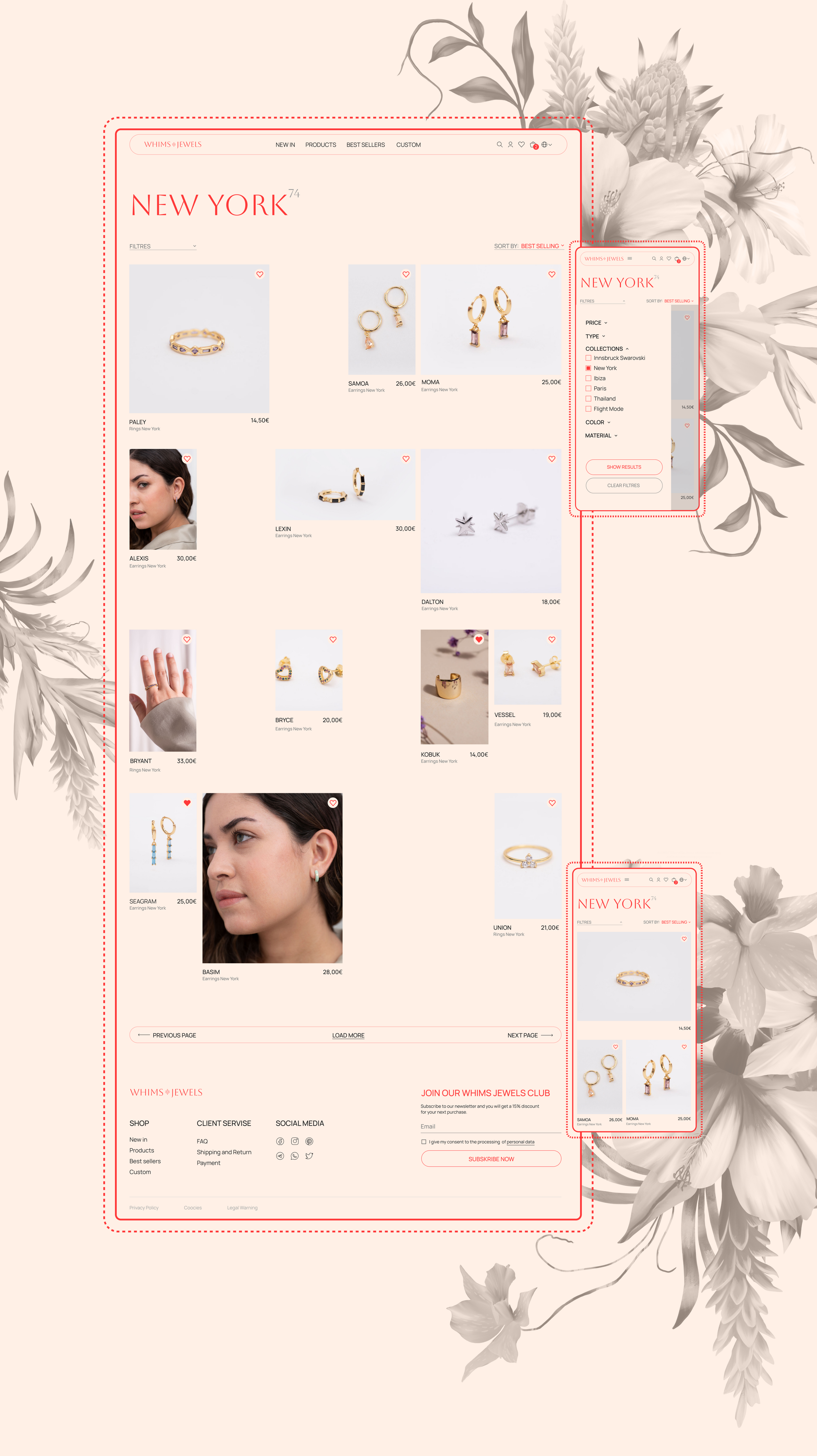 Whims Jewels | Redesign | E-commerce — Изображение №5 — Интерфейсы на Dprofile