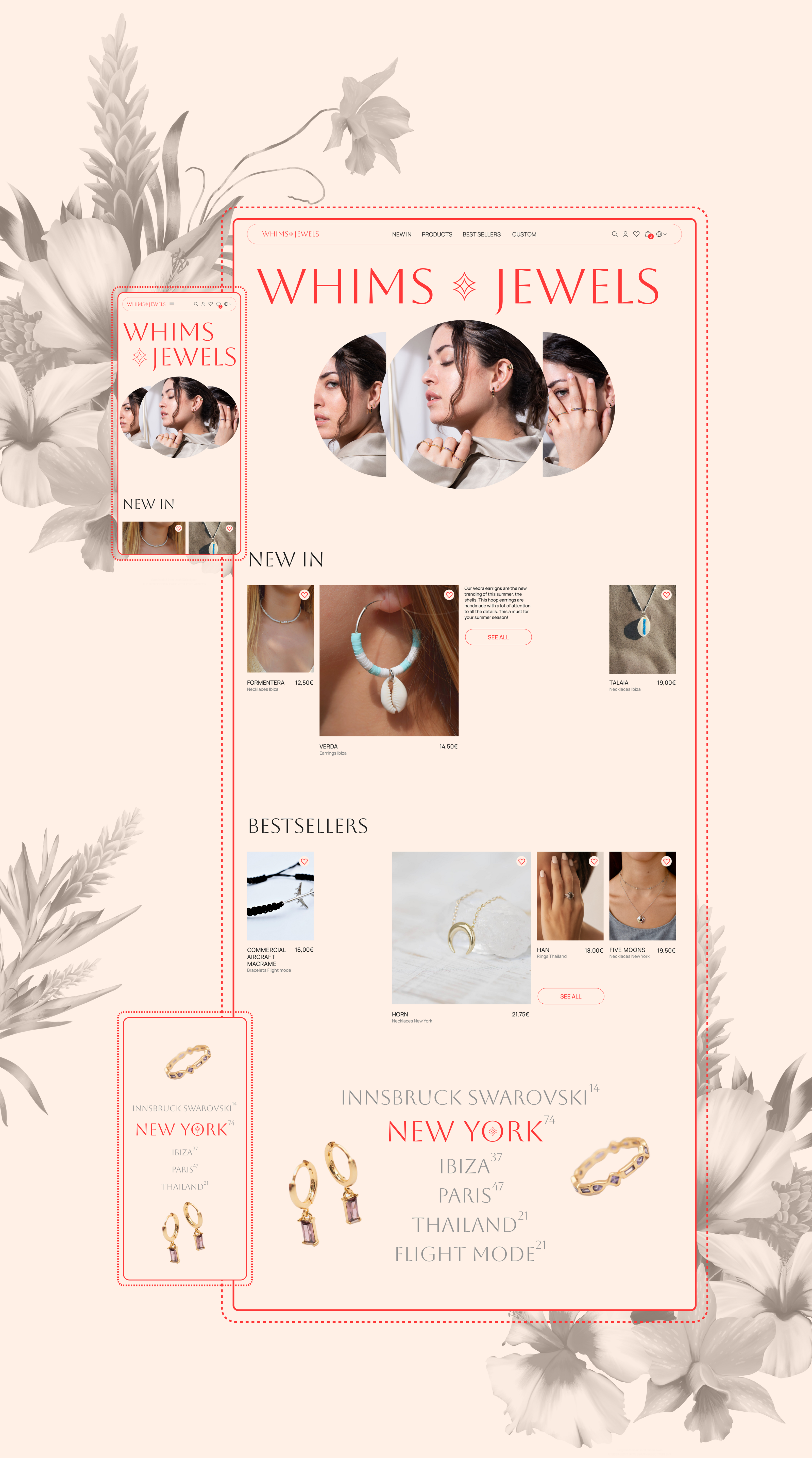 Whims Jewels | Redesign | E-commerce — Изображение №2 — Интерфейсы на Dprofile