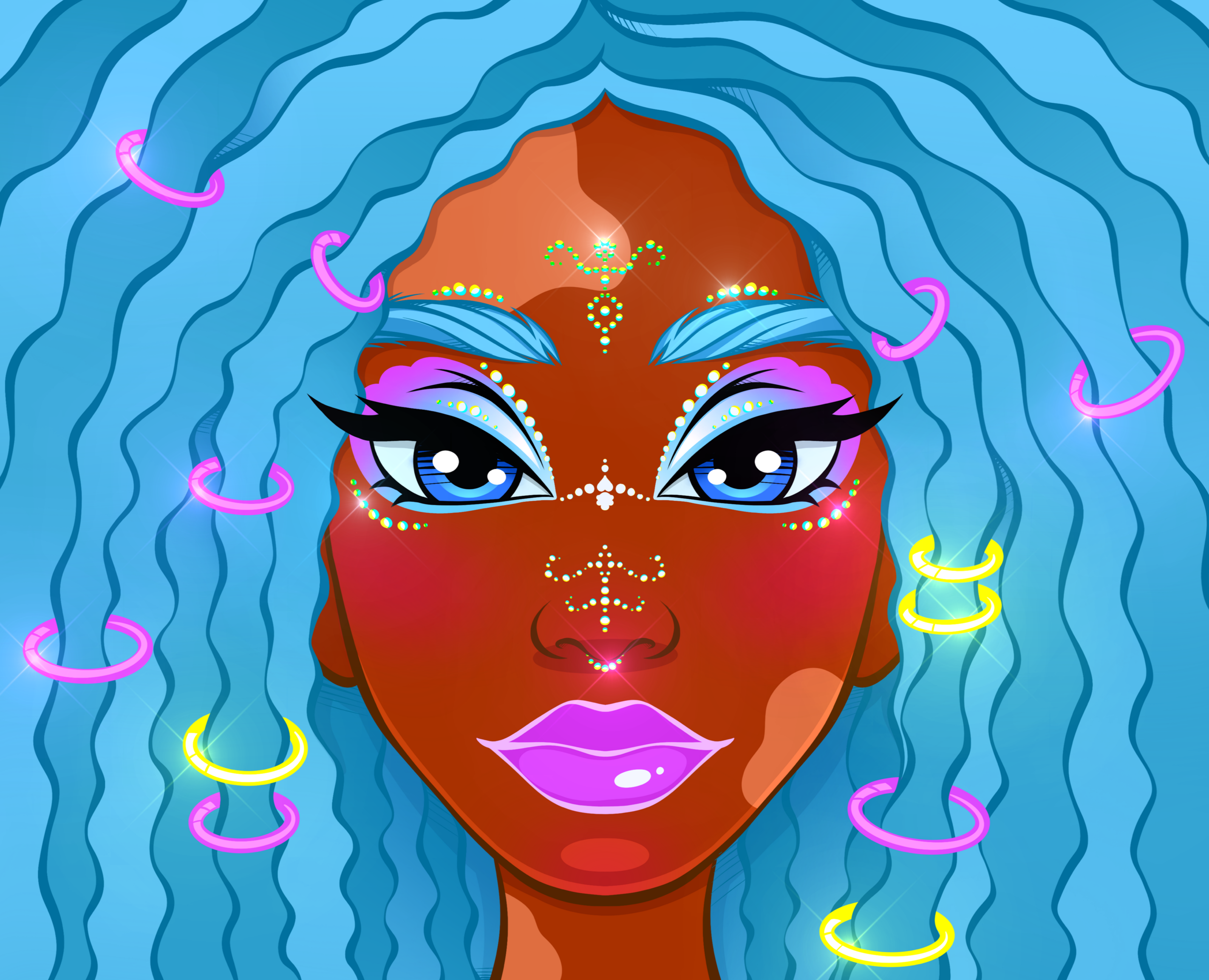 Такие разные девушки | Иллюстрация | Дизайн персонажа — Иллюстрация на Dprofile