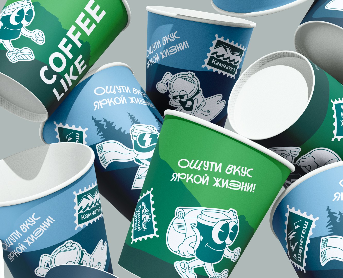 COFFEE LIKE / package design — Брендинг, Иллюстрация на Dprofile