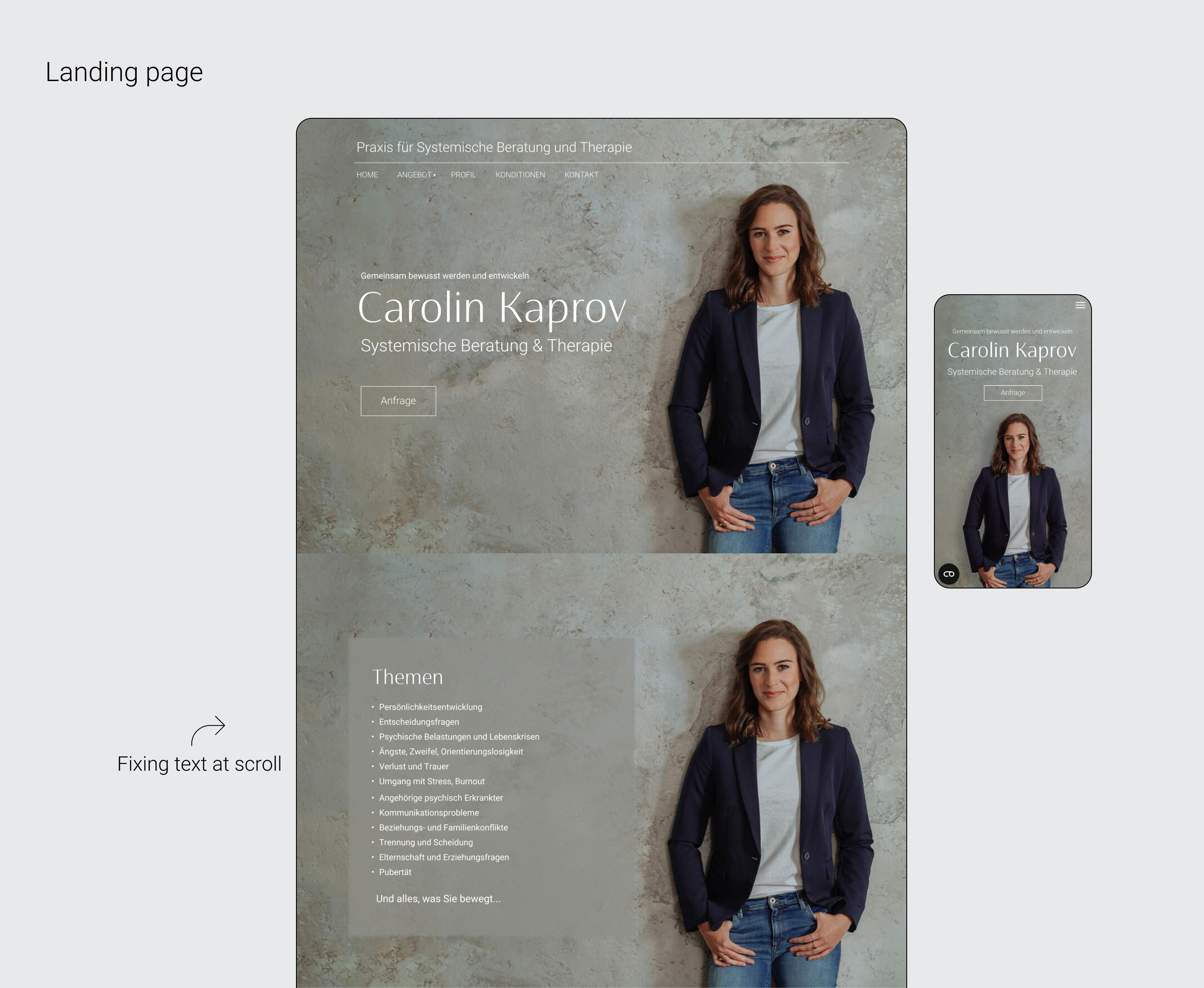 Psychologist landing page — Изображение №4 — Интерфейсы на Dprofile
