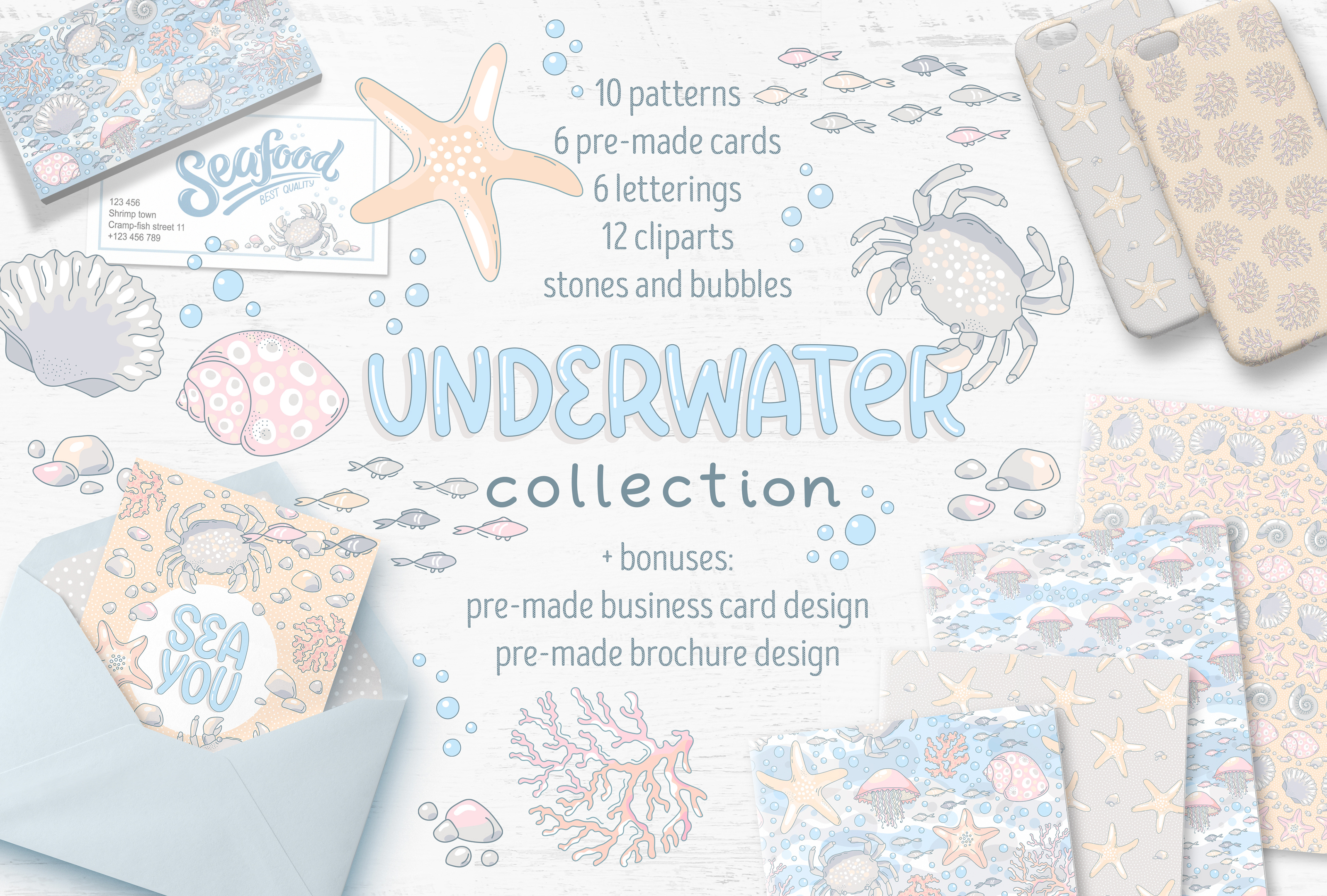 Underwater vector collection — Изображение №1 — Иллюстрация на Dprofile
