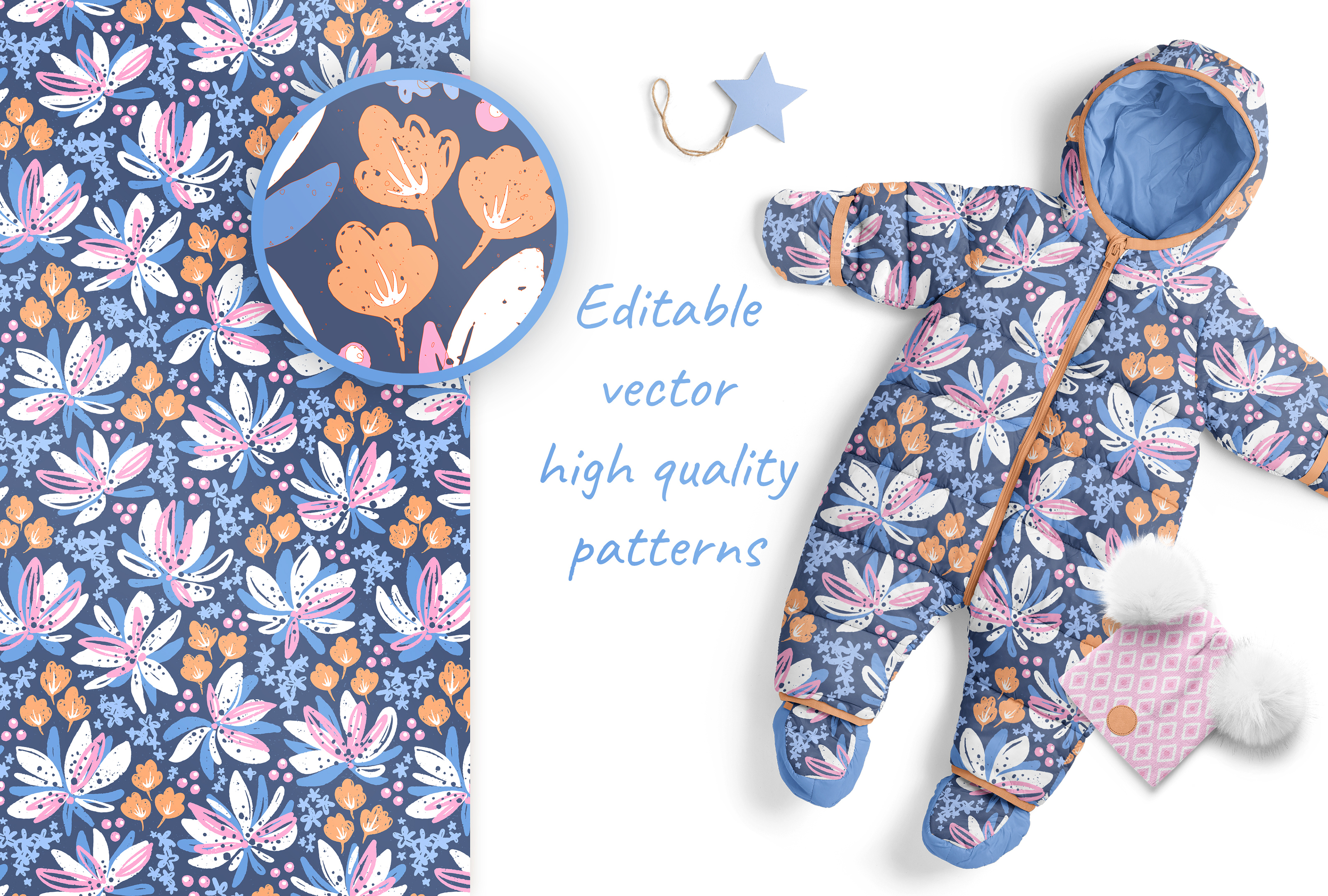 Flower pattern collection — Изображение №3 — Иллюстрация на Dprofile